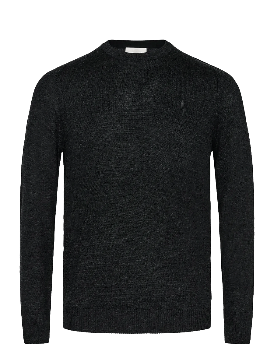 Bruun & Stengade - BS Jupiter Regular Fit Knitwear - rundhals - charcoal - 1