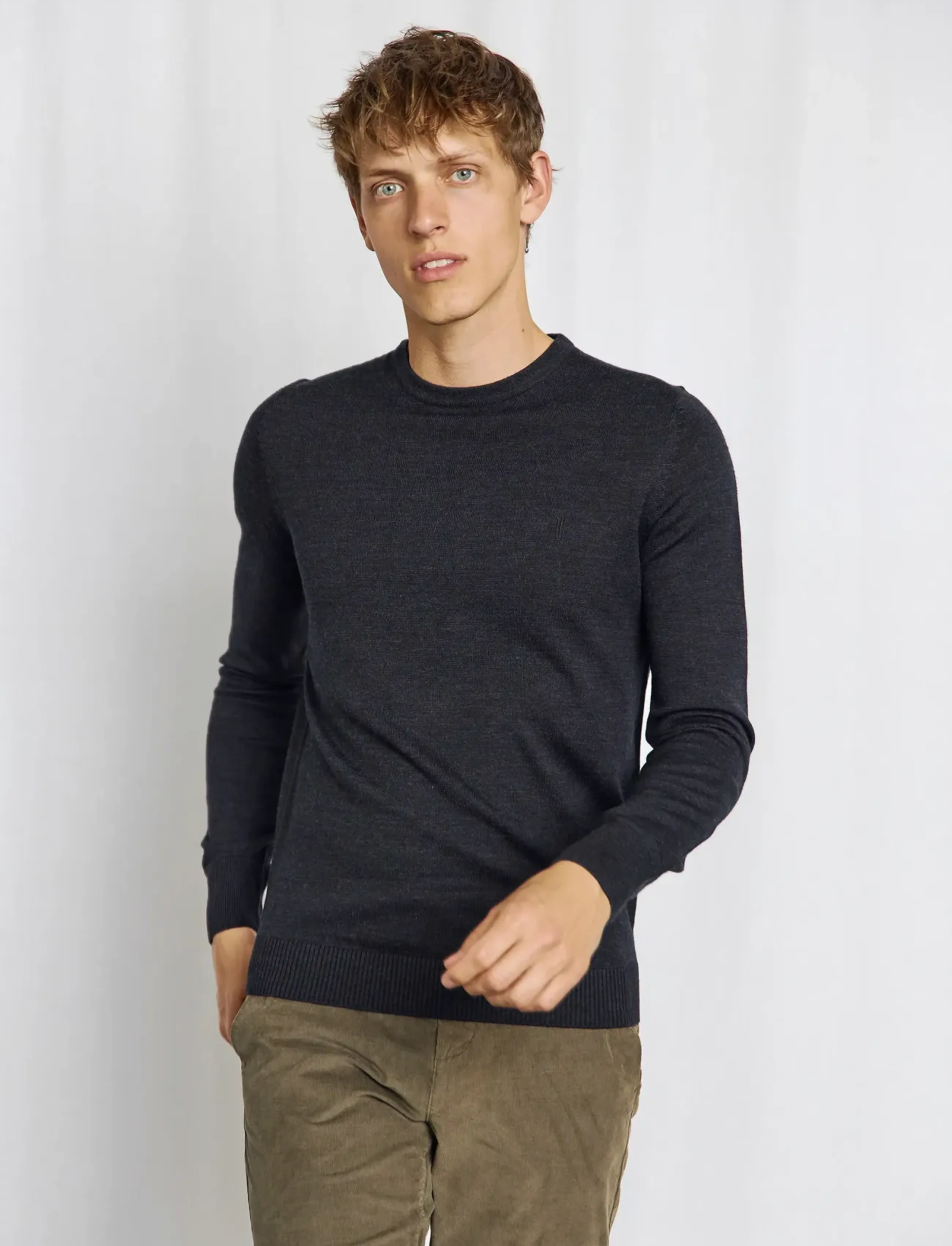 Bruun & Stengade - BS Jupiter Regular Fit Knitwear - rundhals - charcoal - 3