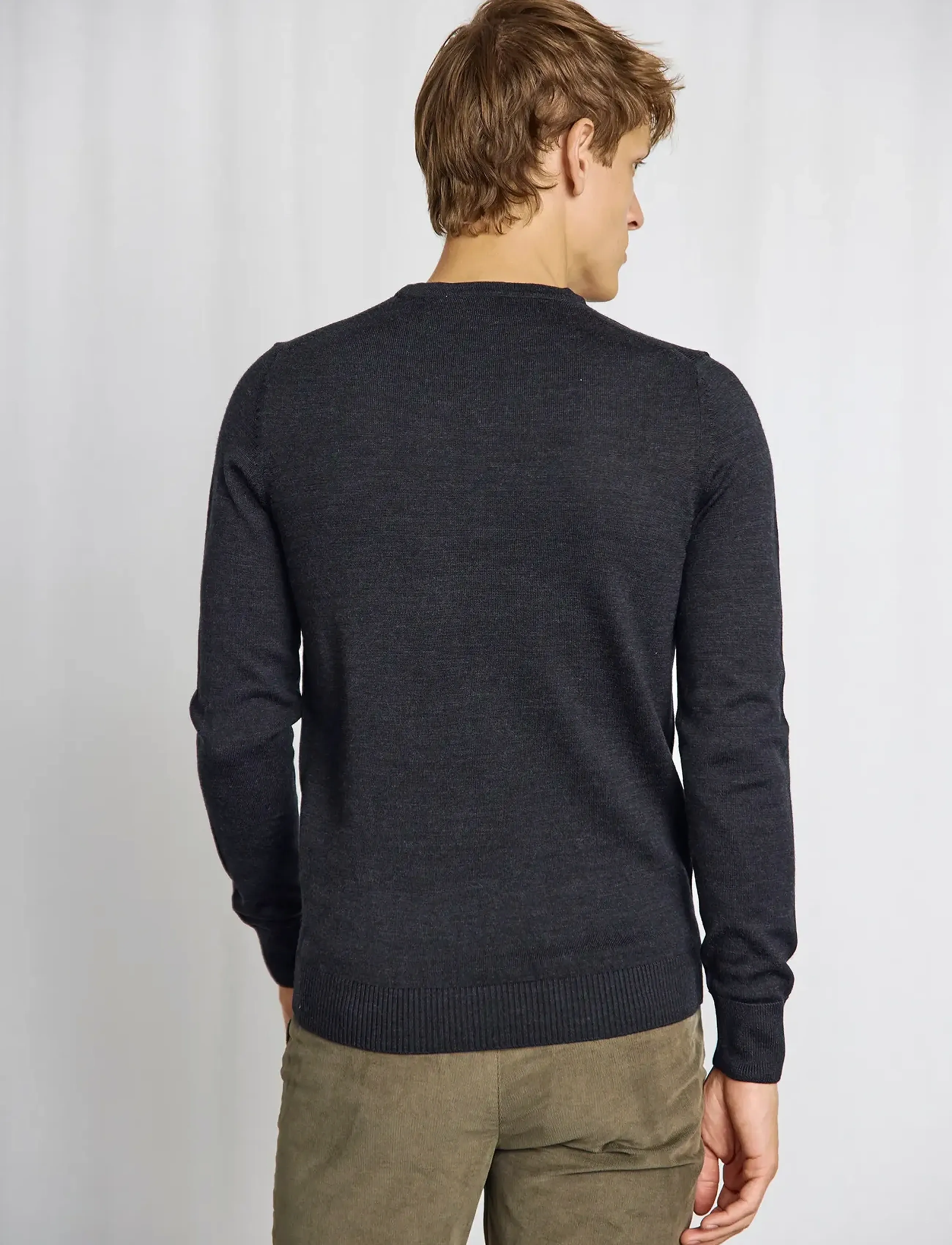 Bruun & Stengade - BS Jupiter Regular Fit Knitwear - rundhals - charcoal - 4