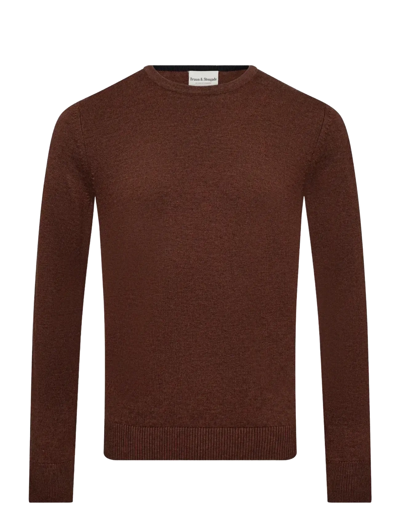 Bruun & Stengade BS Jupiter Regular Fit Knitwear - Riided - FALL / brown