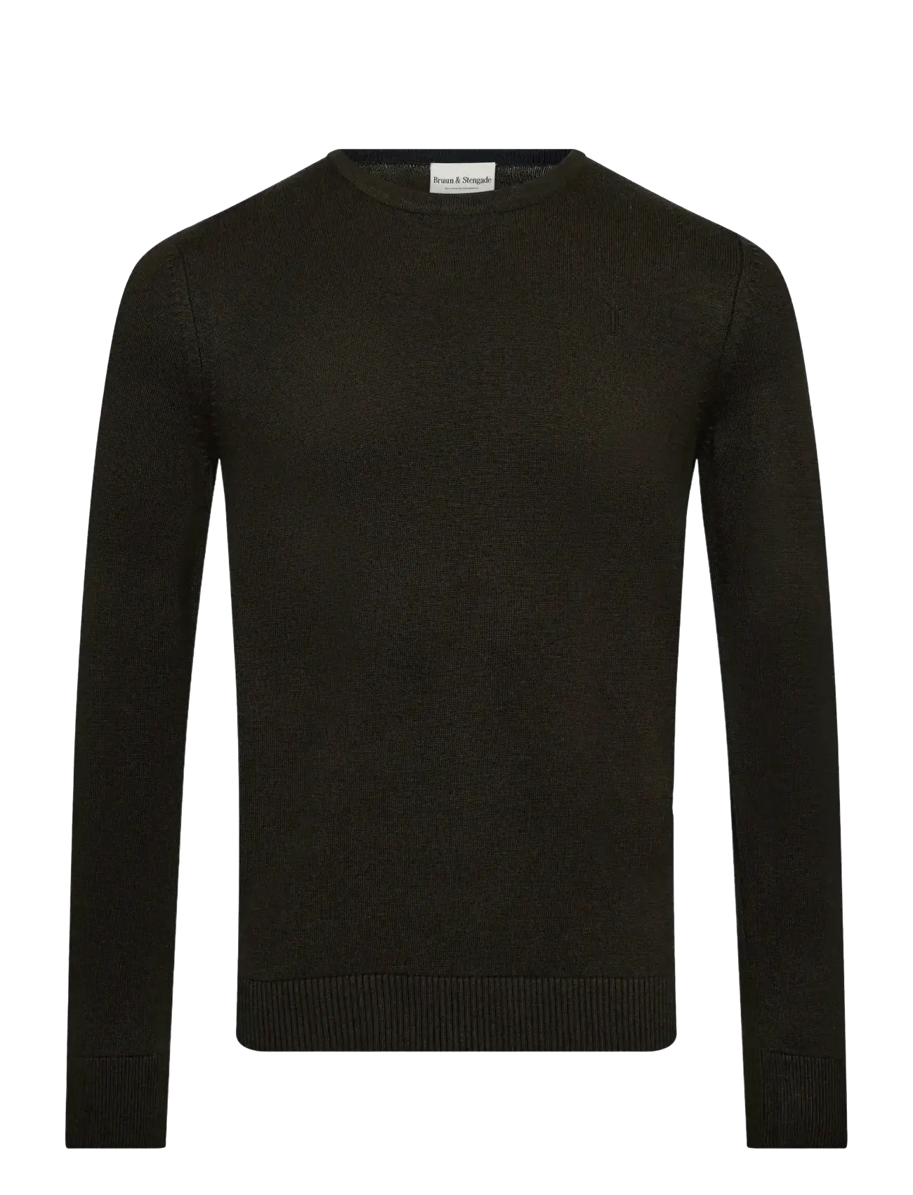Bruun & Stengade BS Jupiter Regular Fit Knitwear - Tøj - GREEN / khaki/green