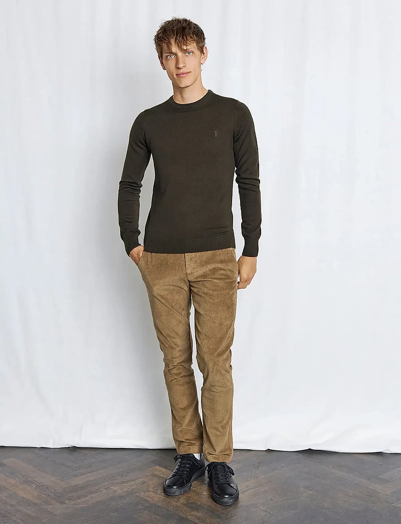 Bruun & Stengade - BS Jupiter Regular Fit Knitwear - Ümmarguse kaelusega kudumid - green - 4