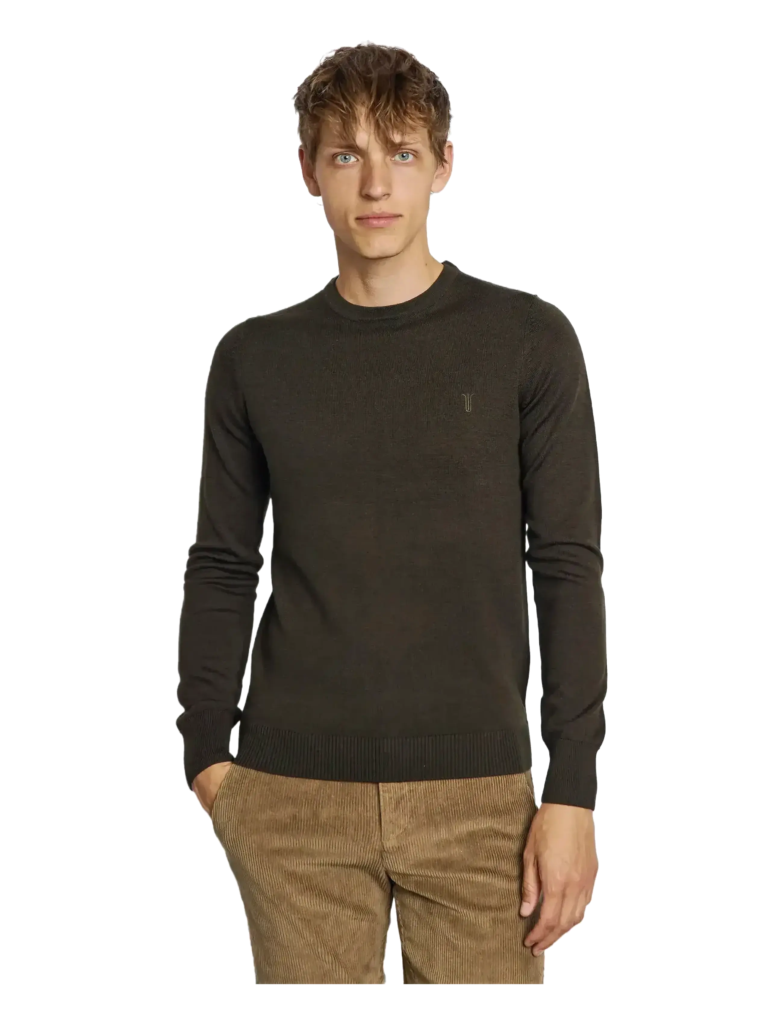 Bruun & Stengade - BS Jupiter Regular Fit Knitwear - rundhalsad - green - 3