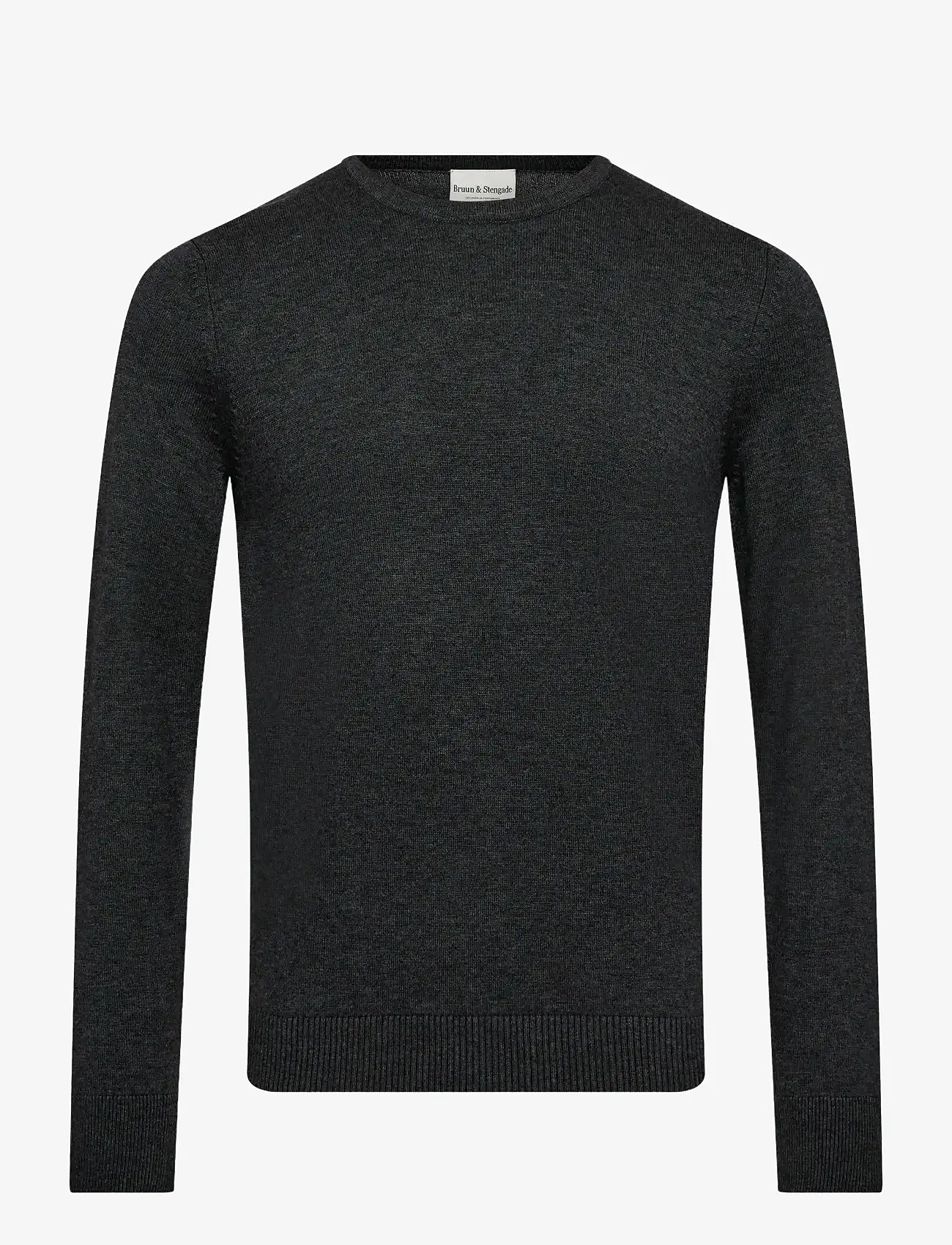 Bruun & Stengade - BS Jupiter Regular Fit Knitwear - rundhals - grey - 1