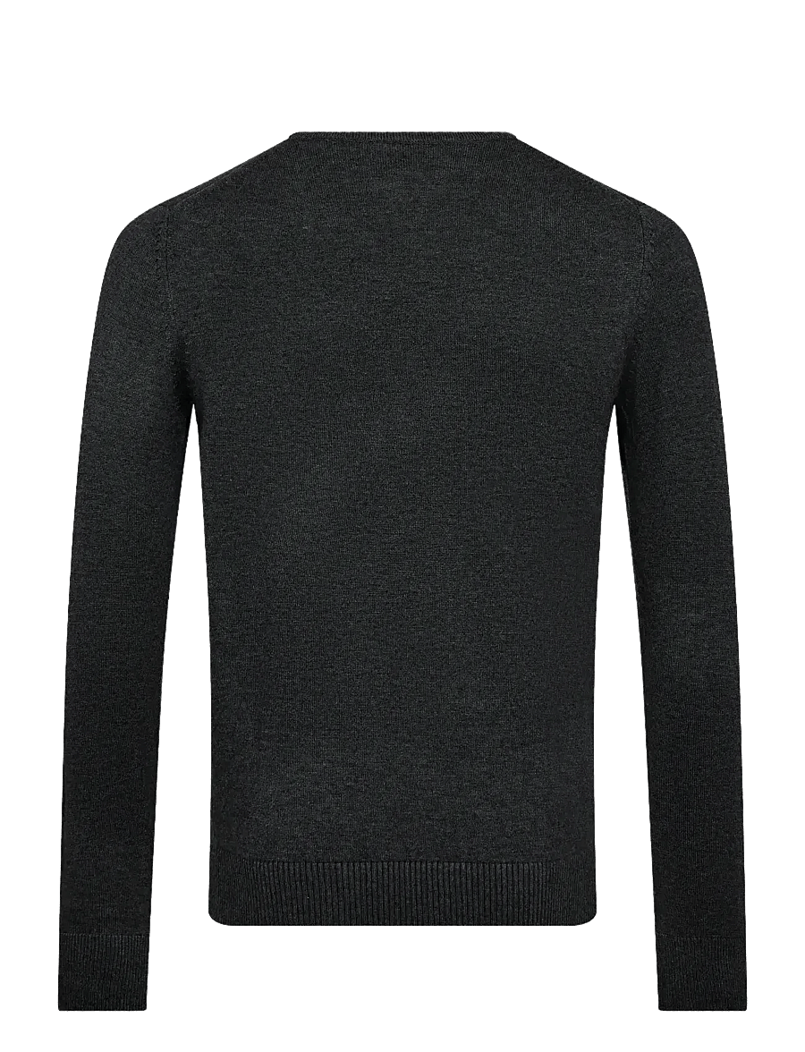 Bruun & Stengade - BS Jupiter Regular Fit Knitwear - rundhalsad - grey - 2