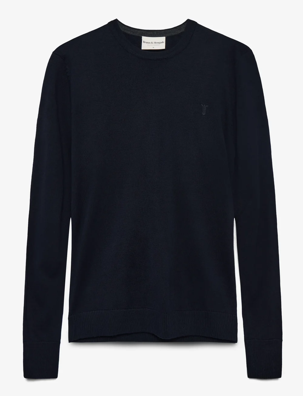 Bruun & Stengade - BS Jupiter Regular Fit Knitwear - ronde hals - navy - 1