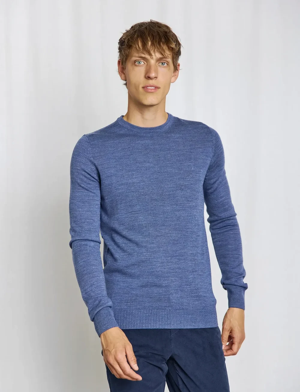 Bruun & Stengade - BS Jupiter Regular Fit Knitwear - Ümmarguse kaelusega kudumid - ocean - 3