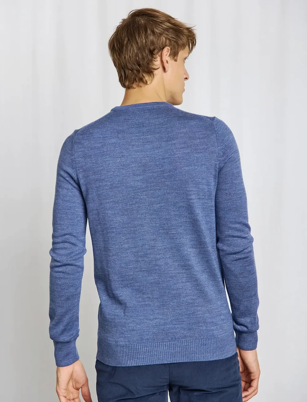 Bruun & Stengade - BS Jupiter Regular Fit Knitwear - Ümmarguse kaelusega kudumid - ocean - 4