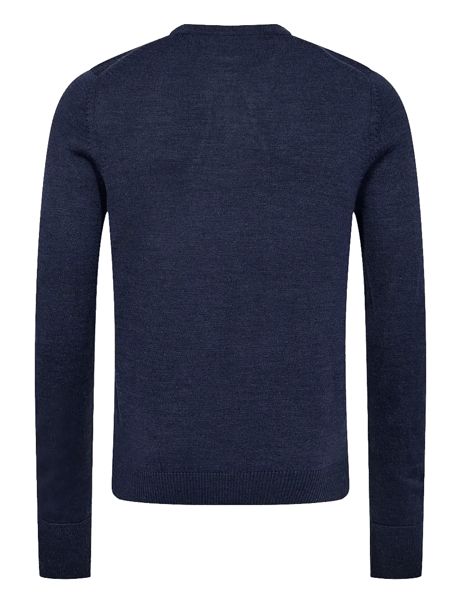 Bruun & Stengade - BS Jupiter Regular Fit Knitwear - kringlótt hálsmál - thunder - 2