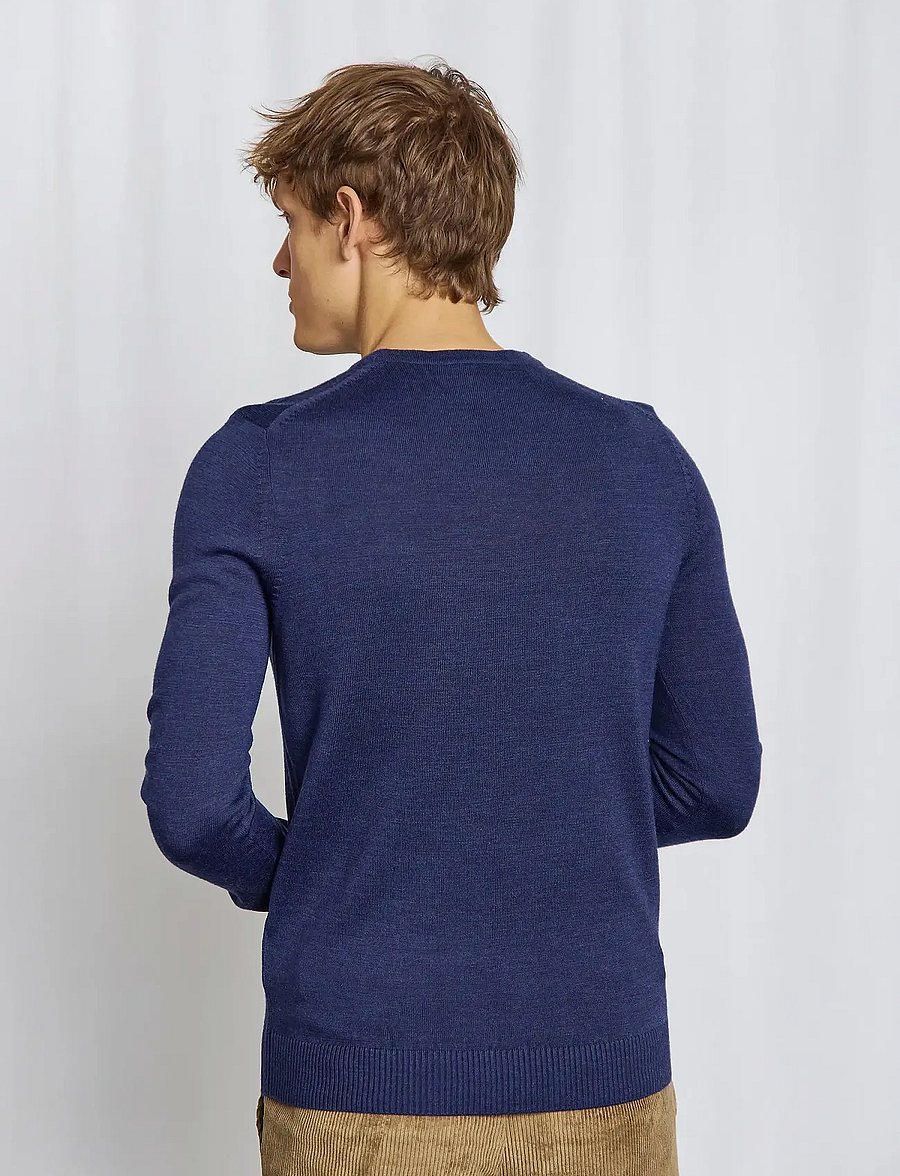 Bruun & Stengade - BS Jupiter Regular Fit Knitwear - kringlótt hálsmál - thunder - 4