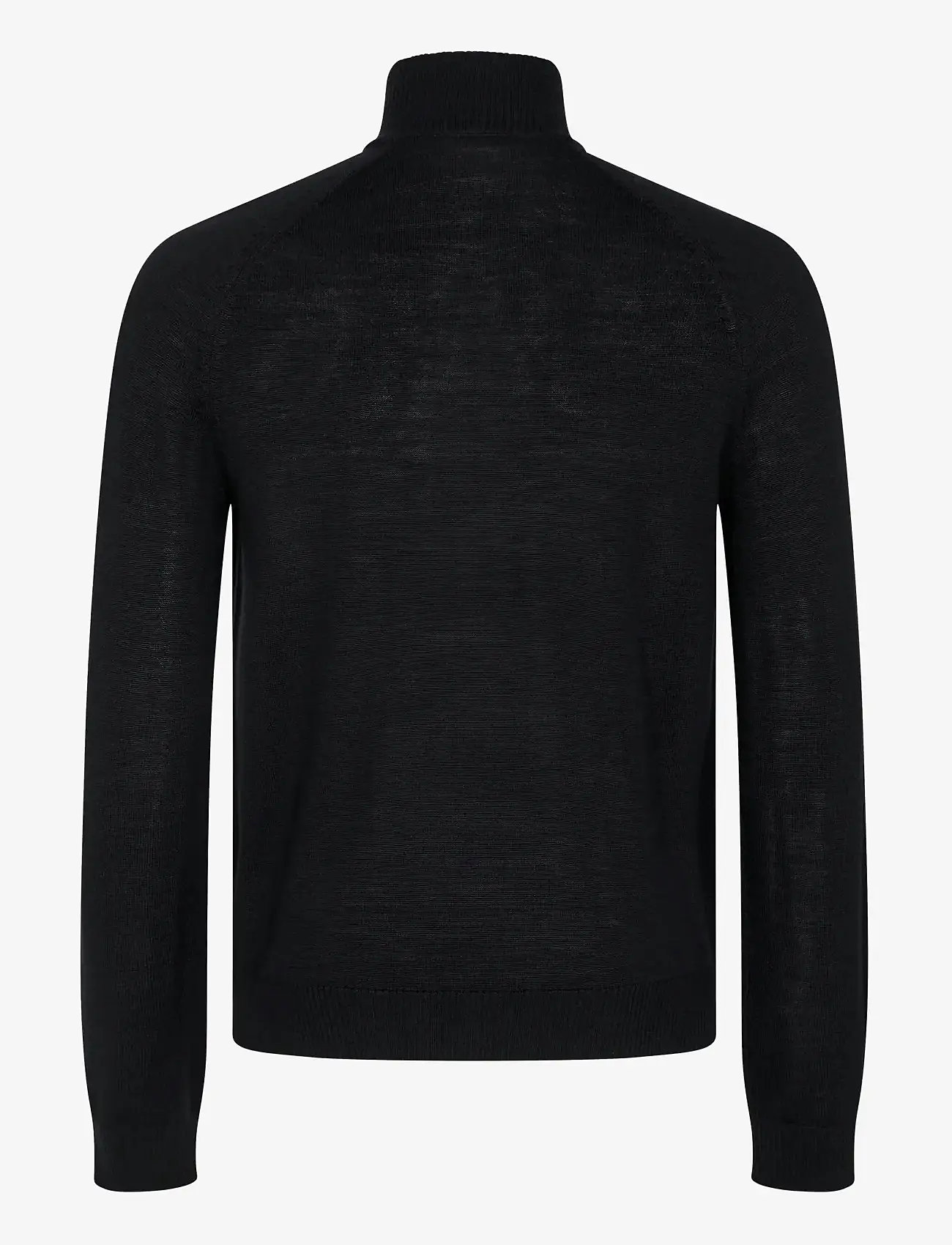 Bruun & Stengade - BS Pelle Regular Fit Knitwear - half zip jumpers - black - 2