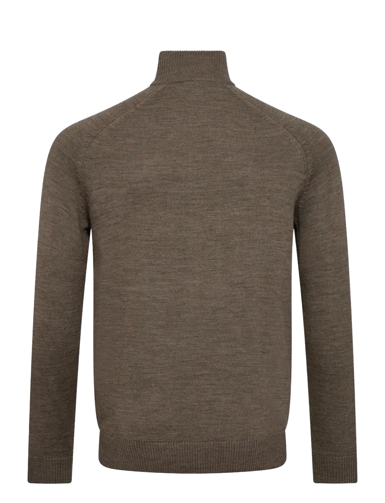 Bruun & Stengade - BS Pelle Regular Fit Knitwear - pullover mit halbem reißverschluss - brown - 2