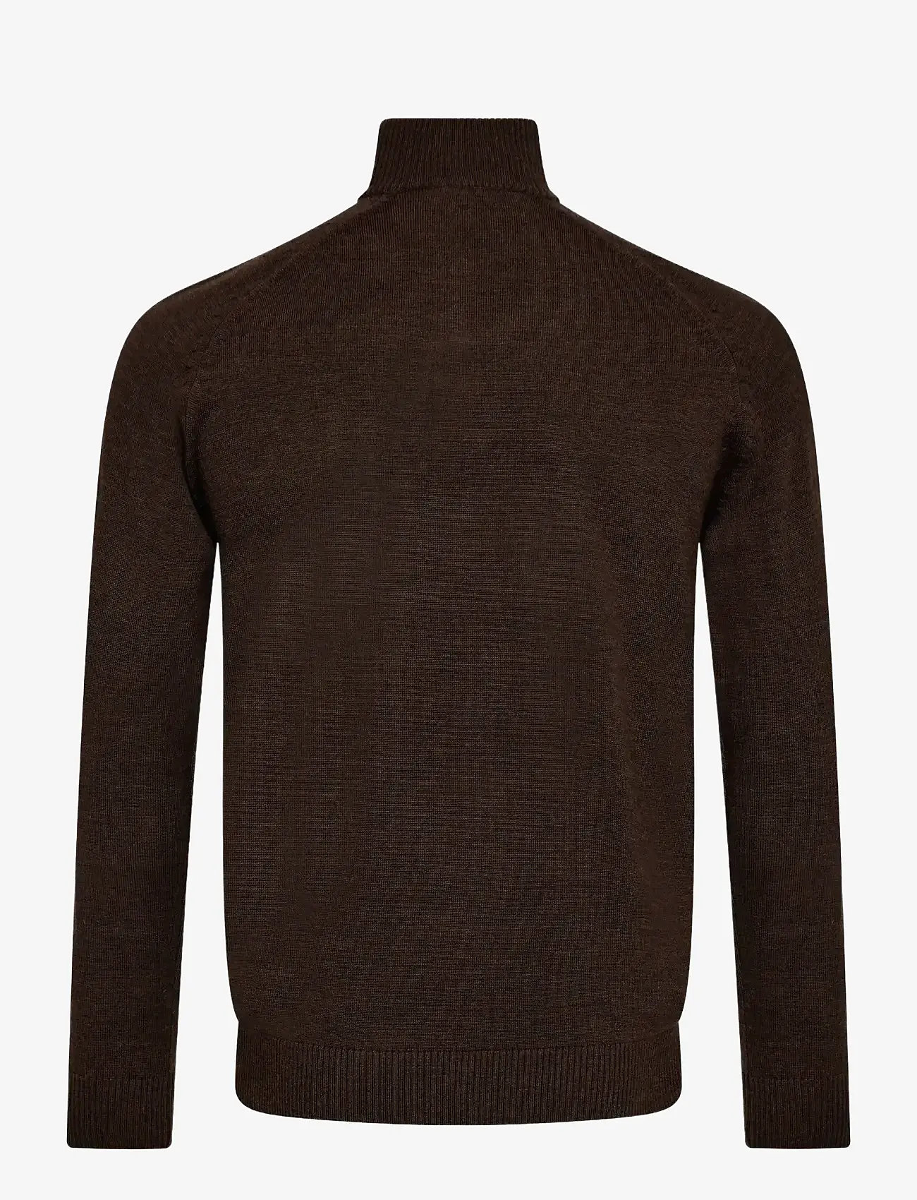 Bruun & Stengade - BS Pelle Regular Fit Knitwear - halfzip strik - dark brown - 2