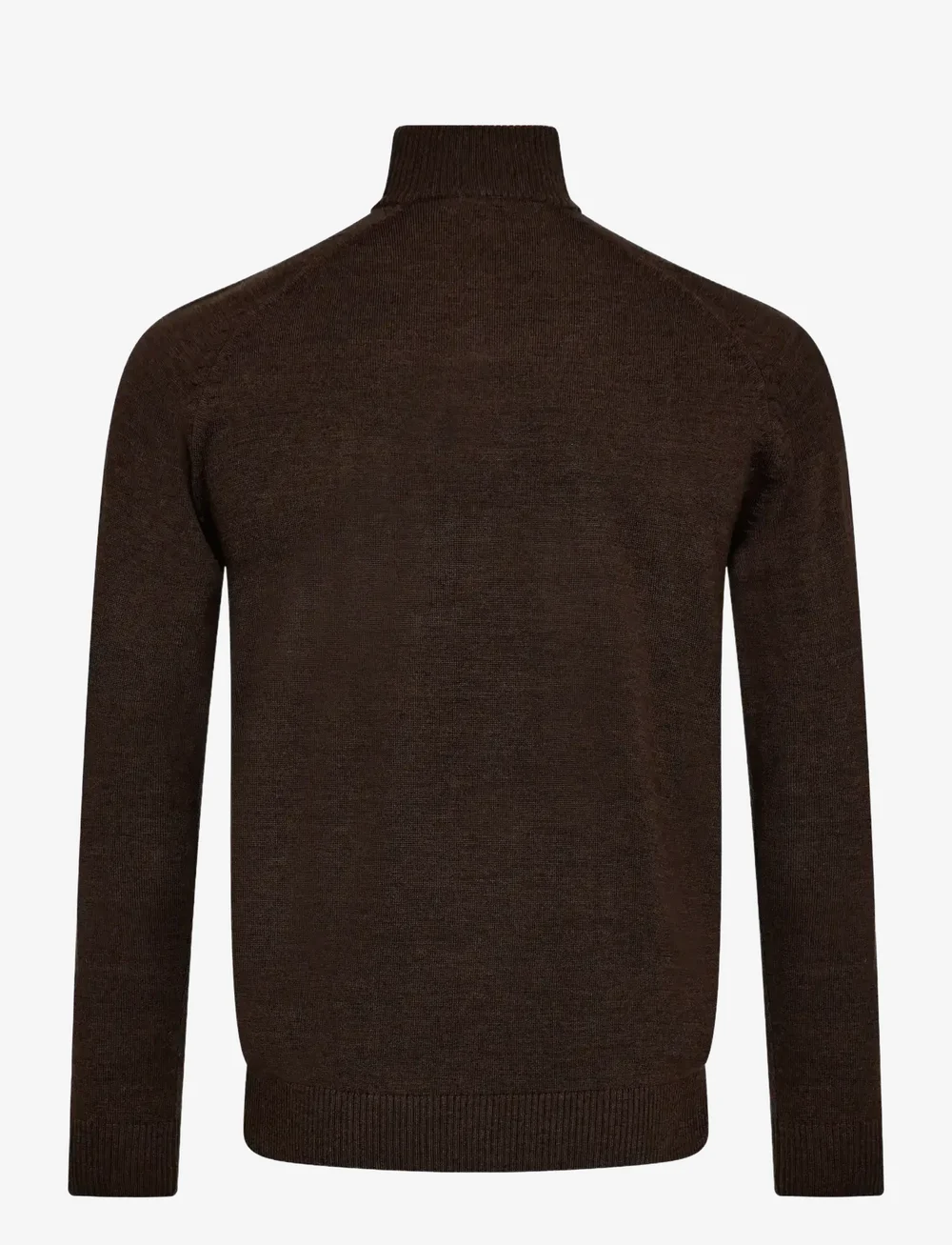 Bruun & Stengade - BS Pelle Regular Fit Knitwear - pullover mit halbem reißverschluss - dark brown - 2