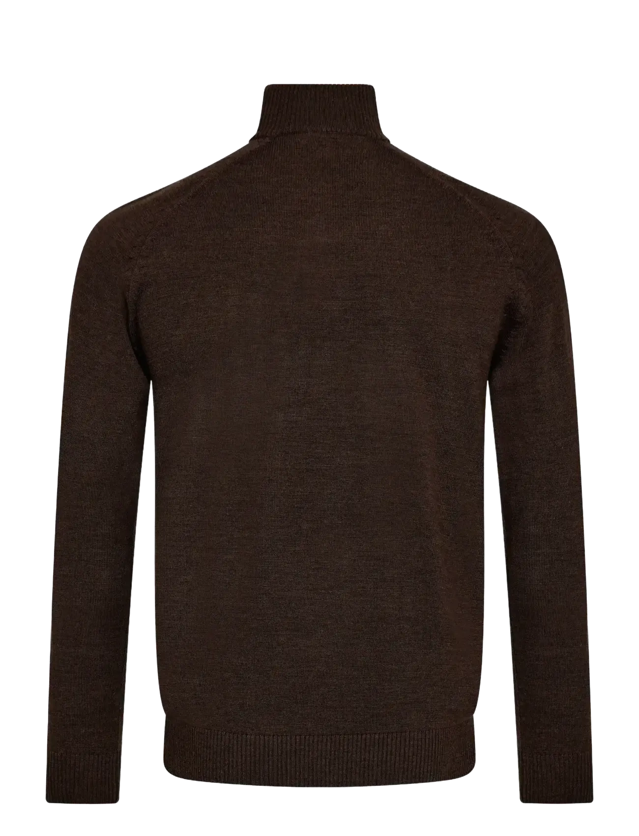 Bruun & Stengade - BS Pelle Regular Fit Knitwear - pullover mit halbem reißverschluss - dark brown - 2