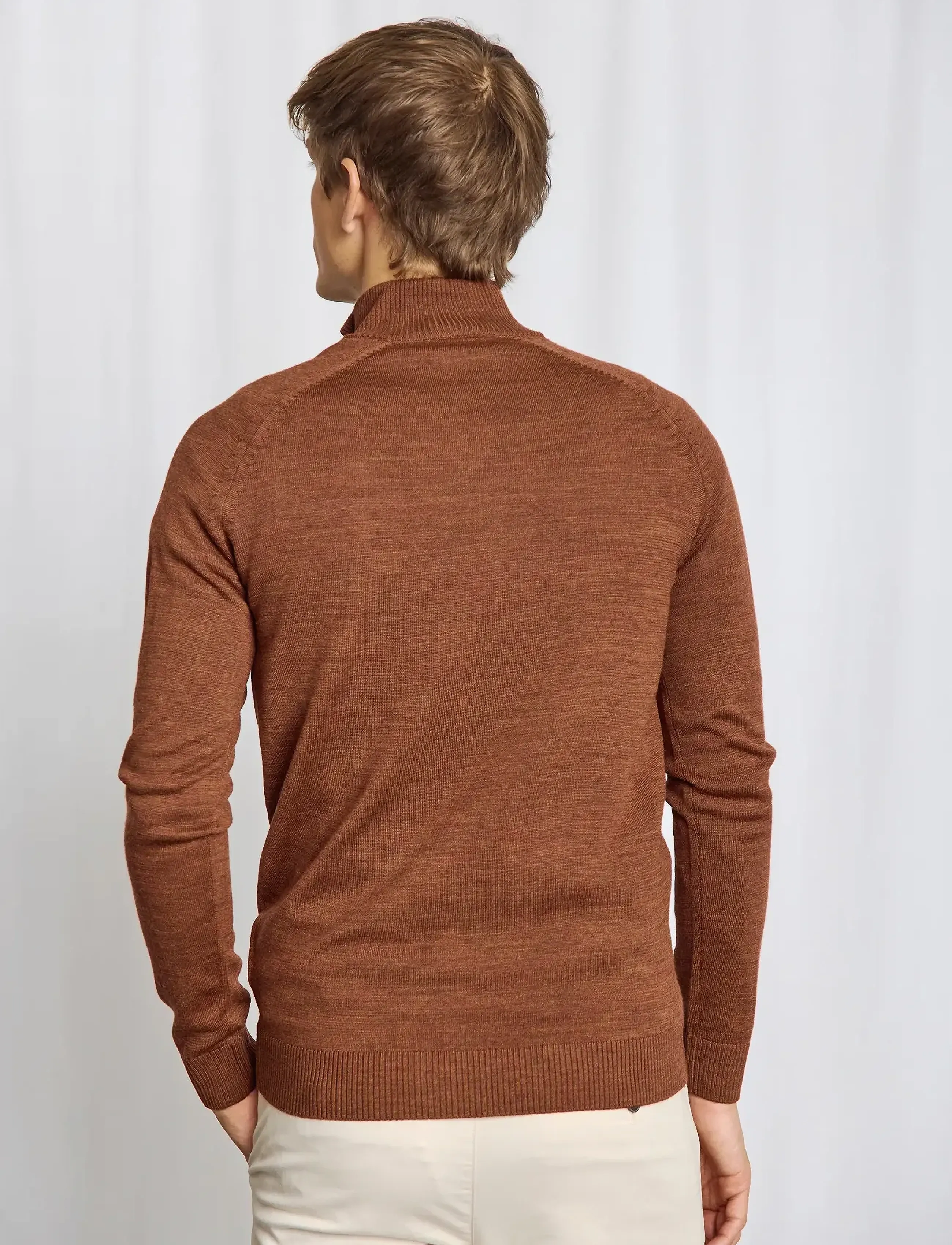 Bruun & Stengade - BS Pelle Regular Fit Knitwear - pullover mit halbem reißverschluss - fall - 0