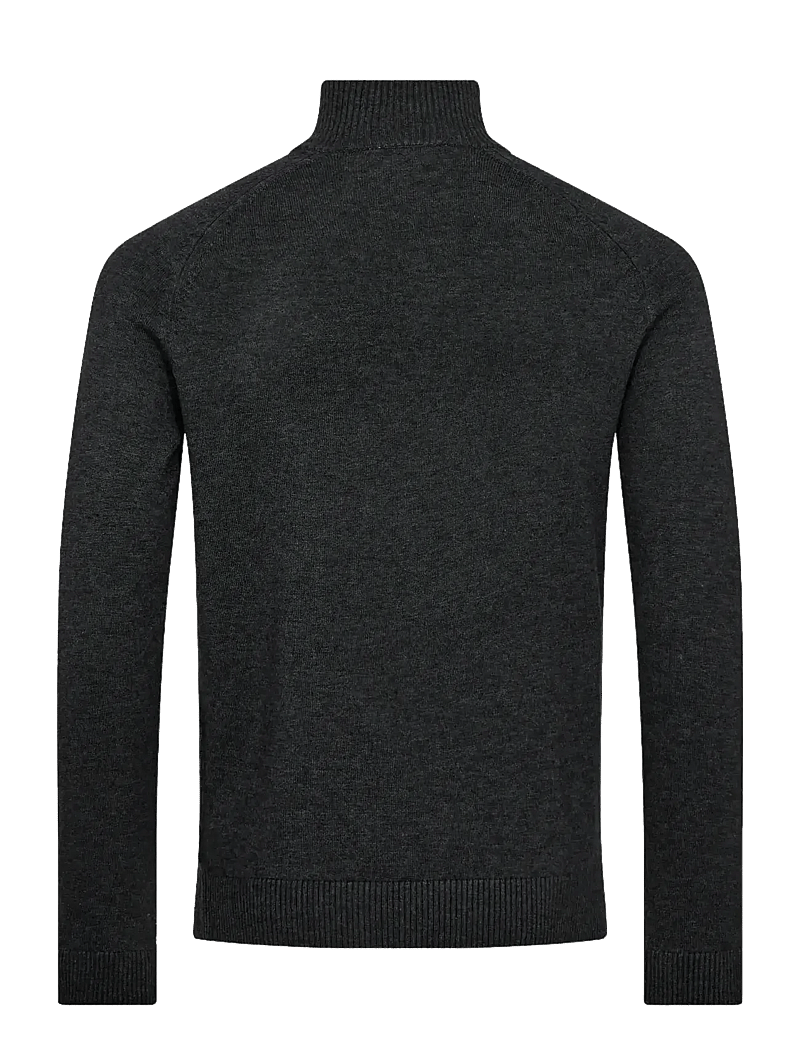 Bruun & Stengade - BS Pelle Regular Fit Knitwear - tõmblukk-kaelusega džemprid - grey - 2