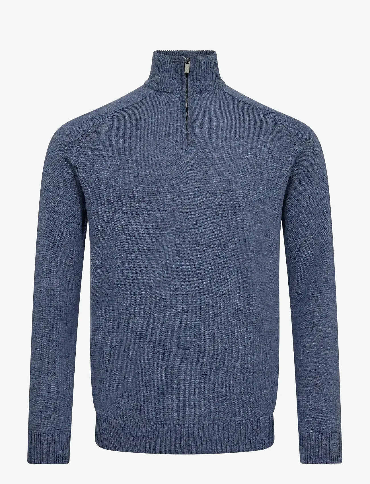 Bruun & Stengade - BS Pelle Regular Fit Knitwear - half zip-tröjor - ocean - 1