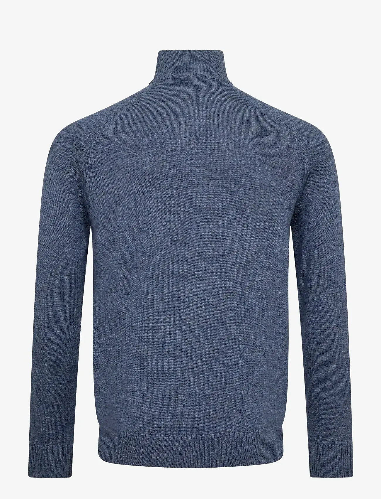 Bruun & Stengade - BS Pelle Regular Fit Knitwear - half zip-tröjor - ocean - 2