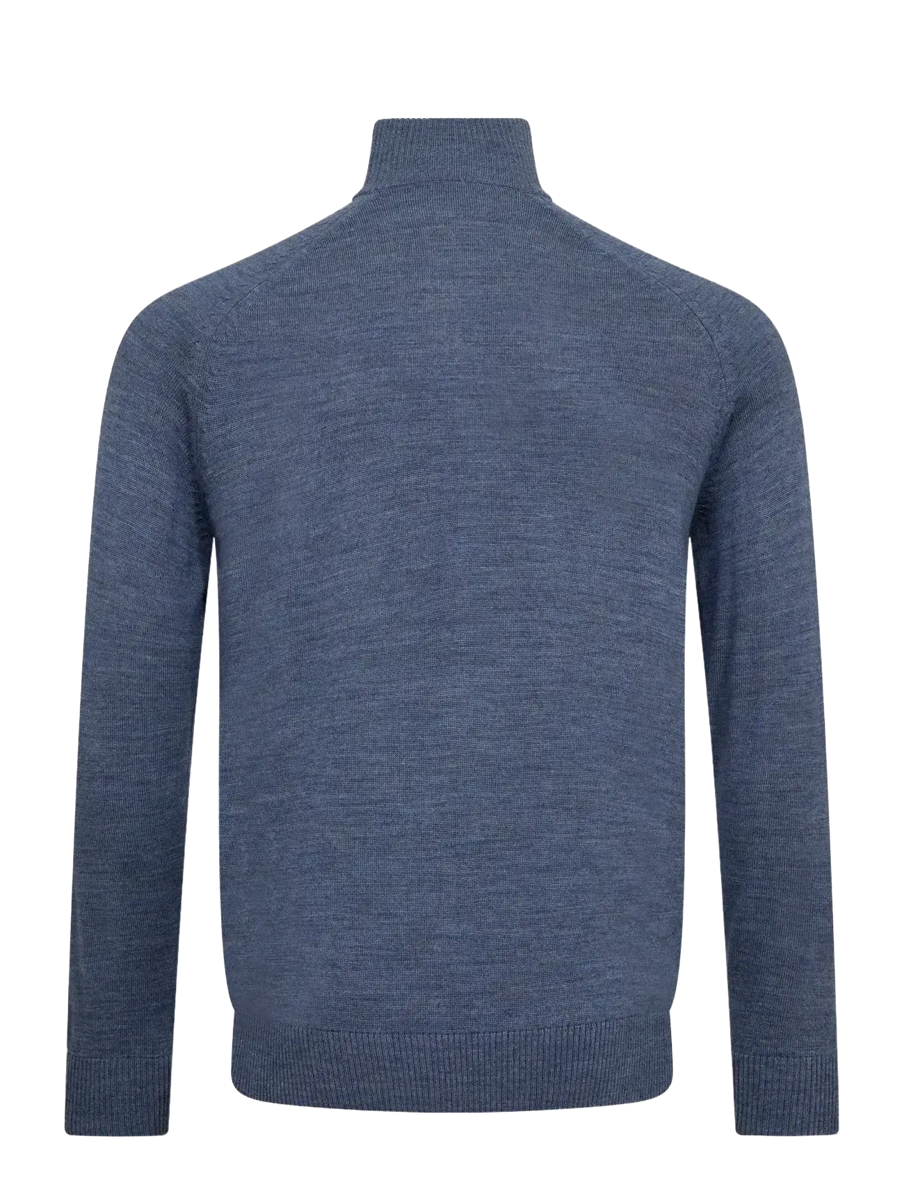 Bruun & Stengade - BS Pelle Regular Fit Knitwear - tõmblukk-kaelusega džemprid - ocean - 2
