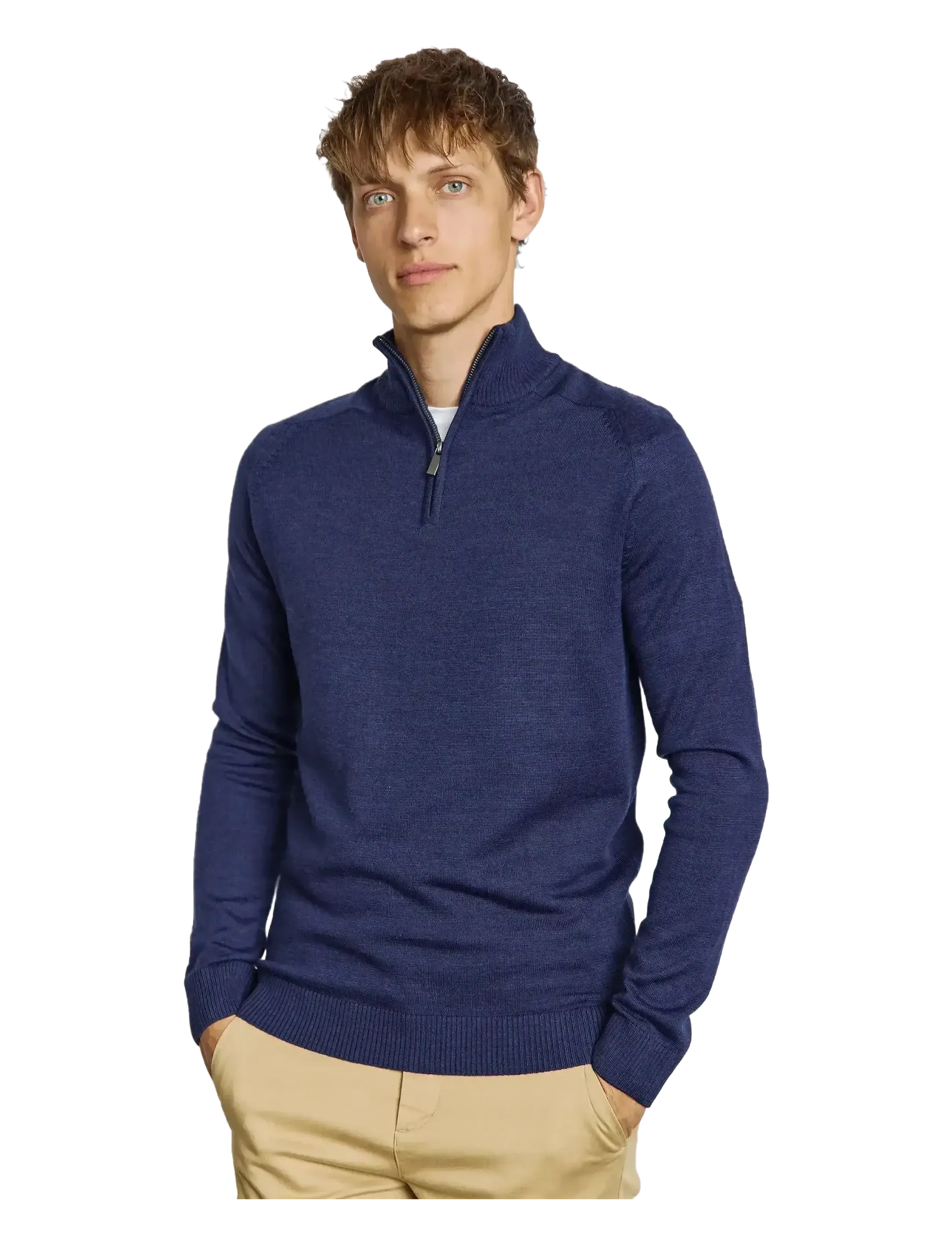 Bruun & Stengade - BS Pelle Regular Fit Knitwear - pulls demi-zippés - thunder - 3
