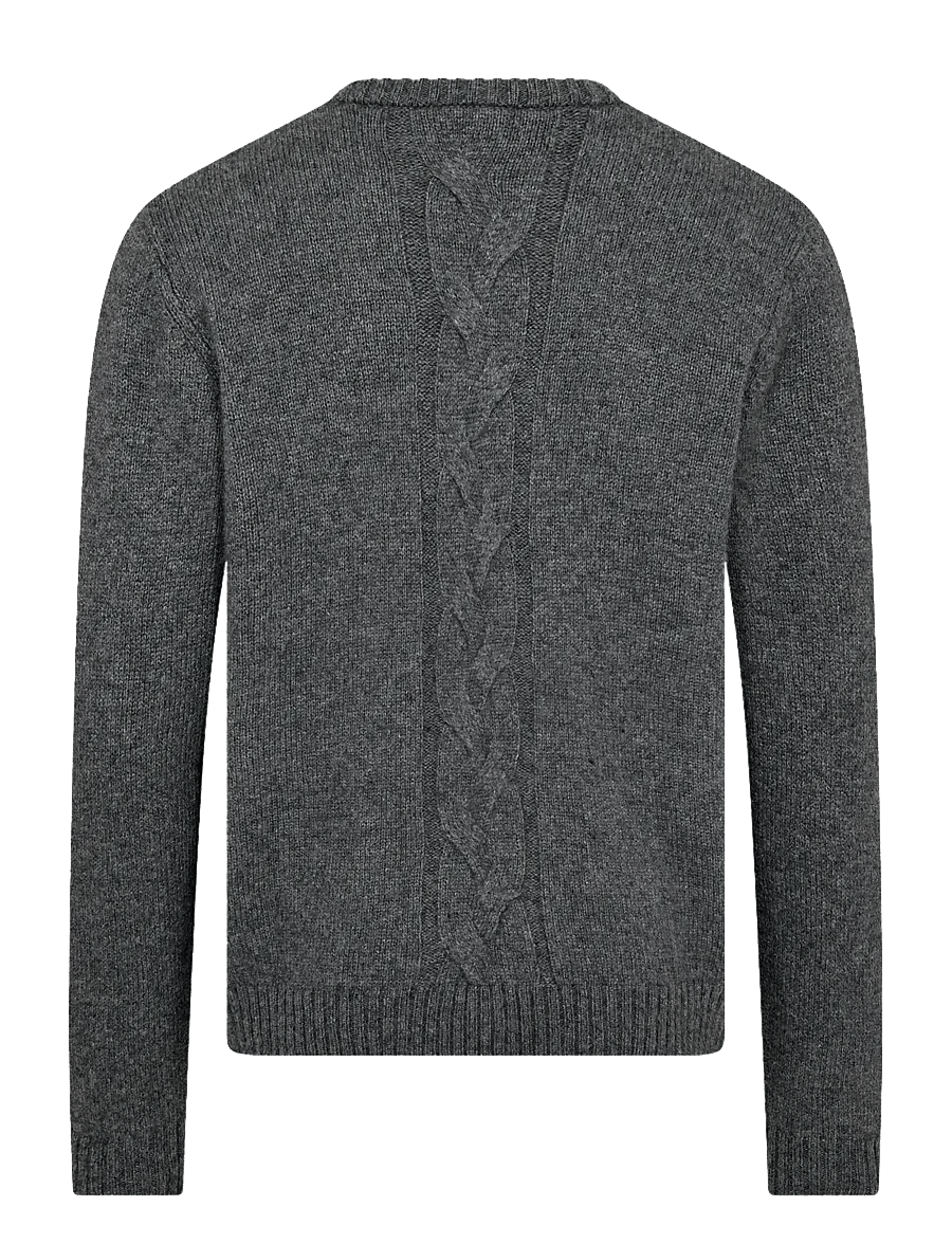 Bruun & Stengade - BS Tormod Regular Fit Knitwear - rundhals - grey - 2
