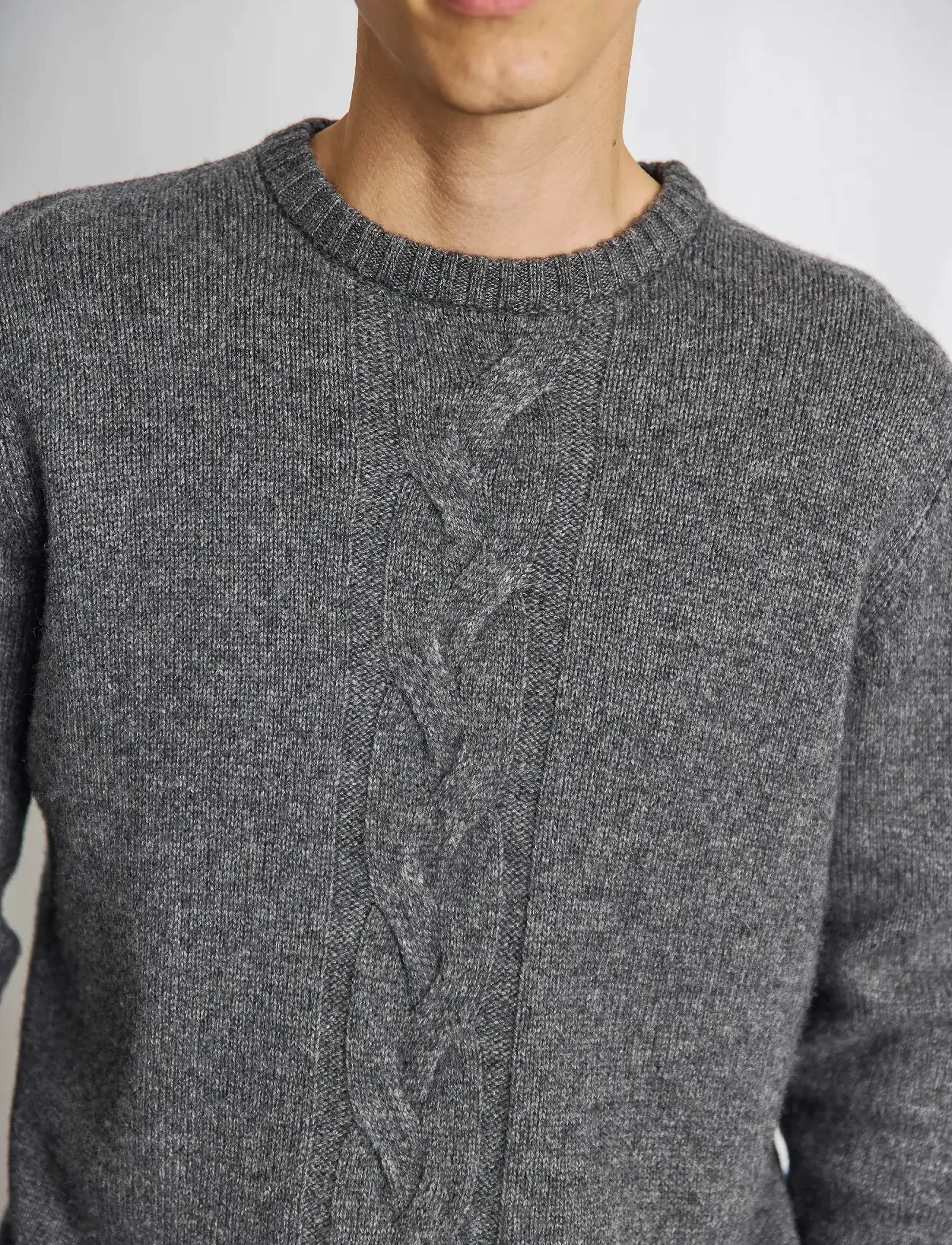 Bruun & Stengade - BS Tormod Regular Fit Knitwear - rundhals - grey - 4