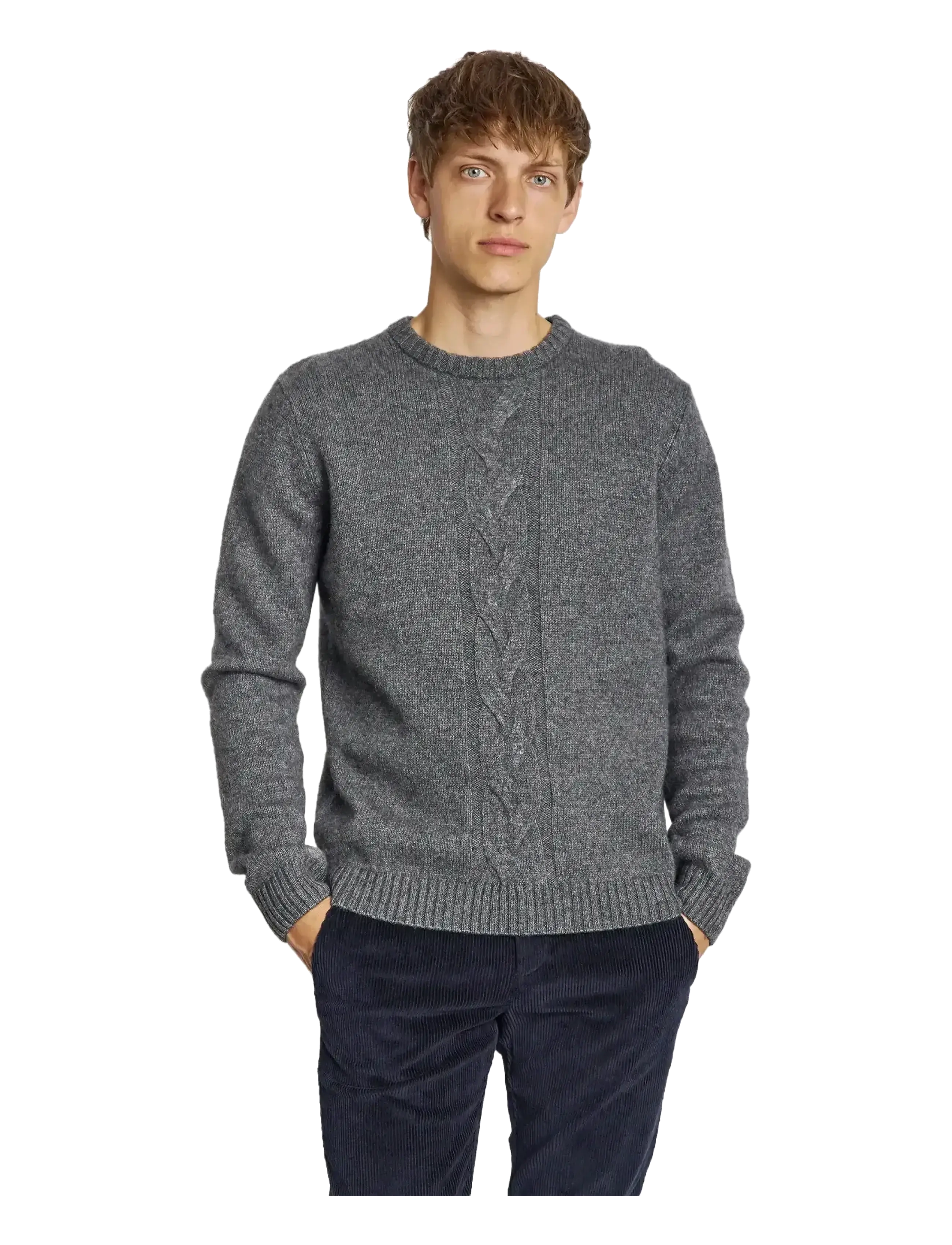 Bruun & Stengade - BS Tormod Regular Fit Knitwear - rundhals - grey - 3