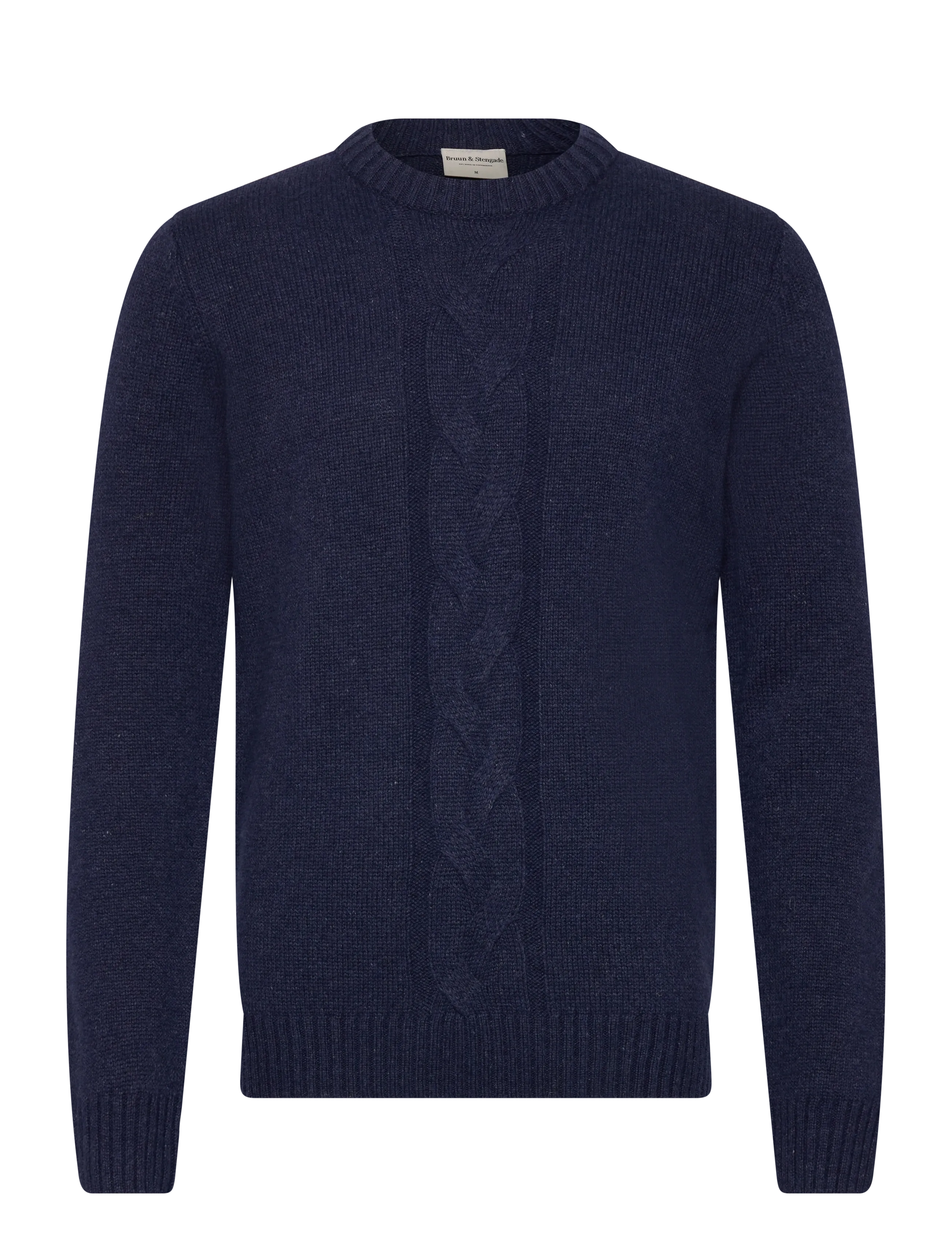Bruun & Stengade BS Tormod Regular Fit Knitwear - Stickade basplagg - THUNDER / navy