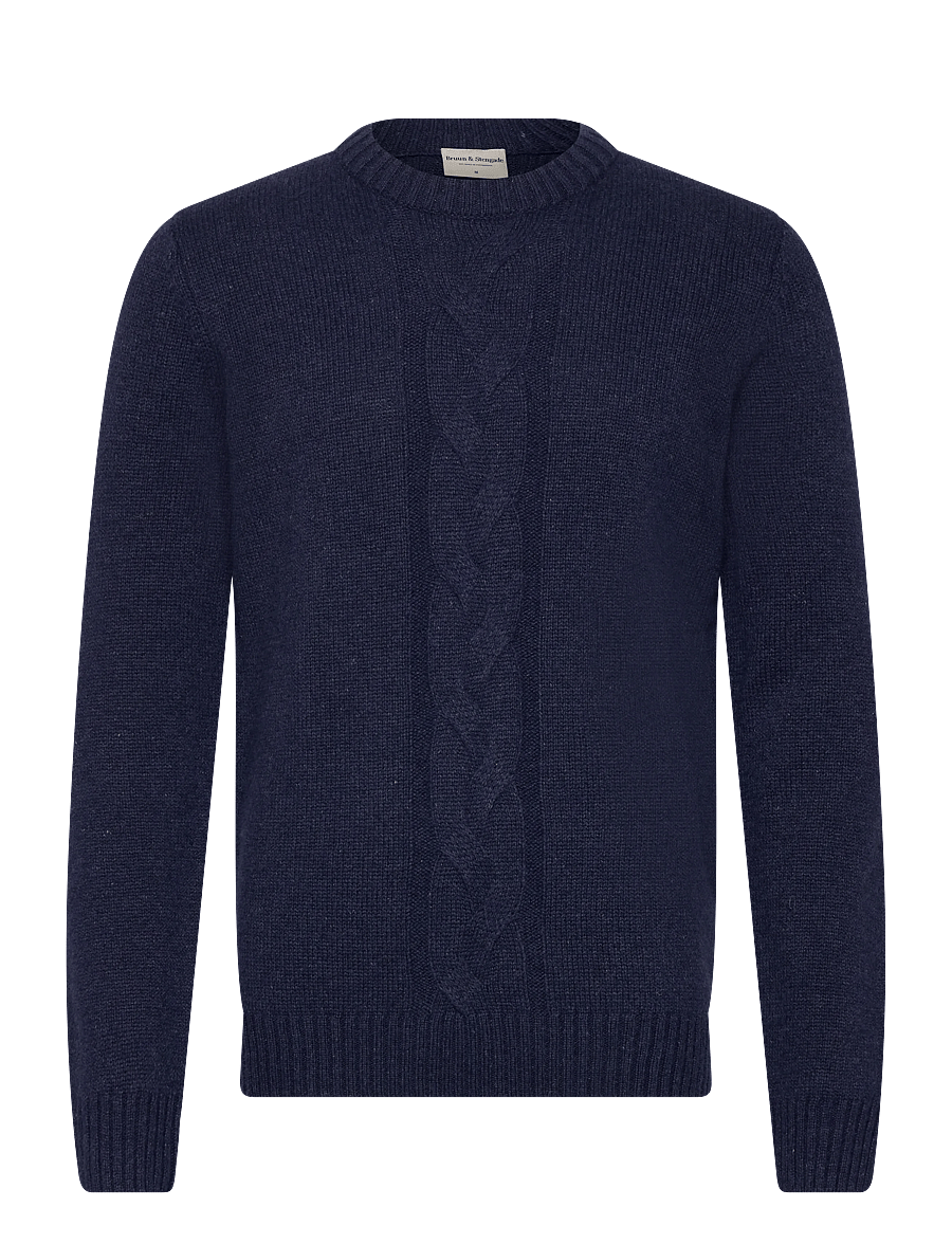 Bruun & Stengade - BS Tormod Regular Fit Knitwear - rundhals - thunder - 0