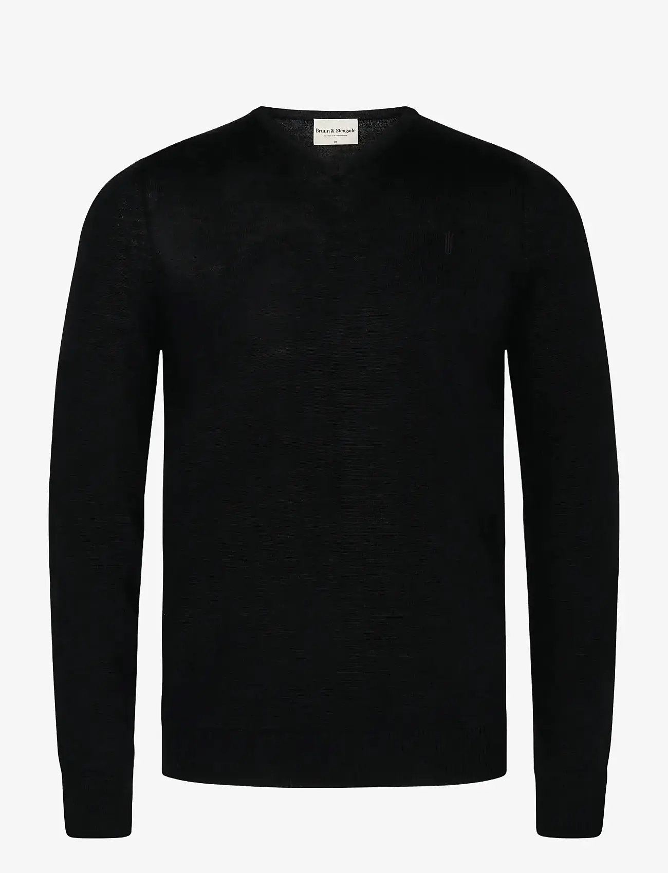 Bruun & Stengade - BS Uranus Regular Fit Knitwear - v-necks - black - 1