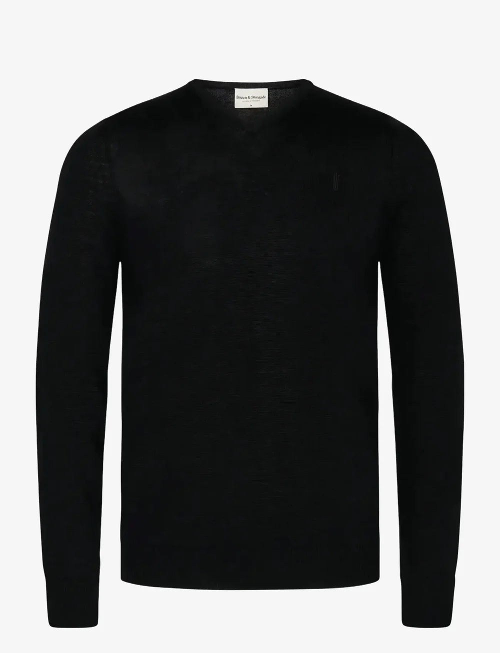 Bruun & Stengade - BS Uranus Regular Fit Knitwear - v-kaelusega kudumid - black - 1