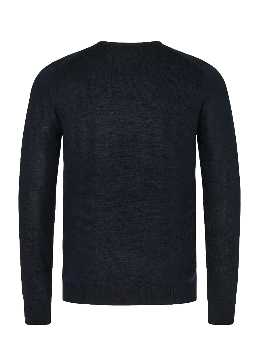 Bruun & Stengade - BS Uranus Regular Fit Knitwear - adījumi ar v veida kakla izgriezumu - navy - 2