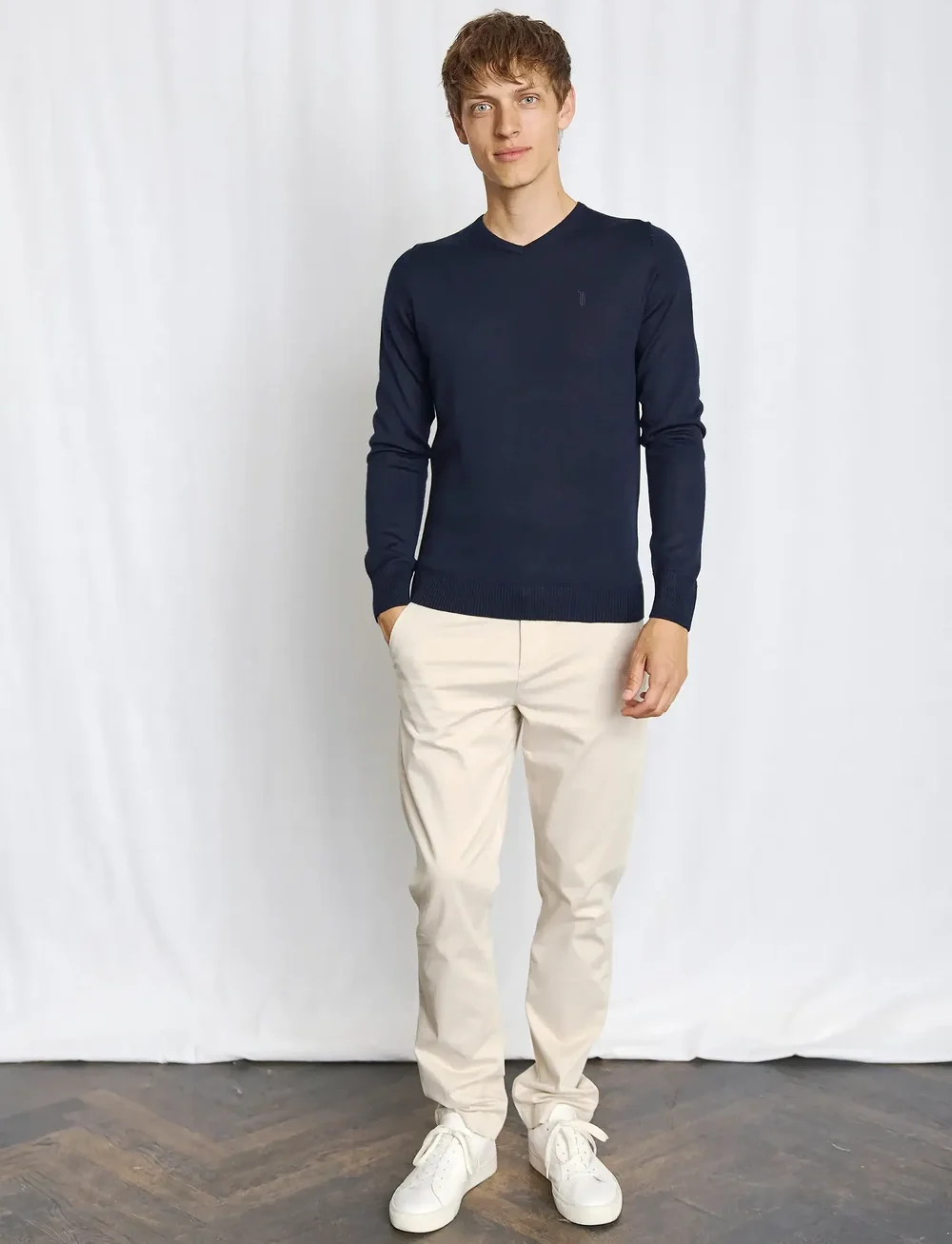 Bruun & Stengade - BS Uranus Regular Fit Knitwear - v-necks - navy - 4