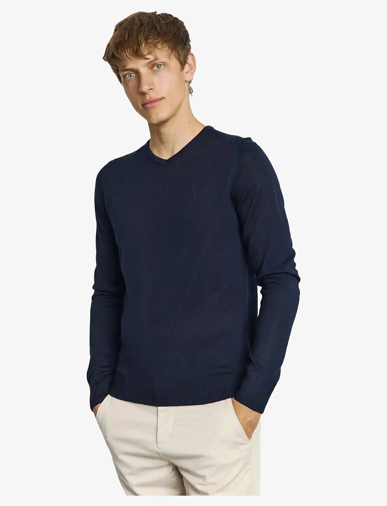 Bruun & Stengade - BS Uranus Regular Fit Knitwear - v-hals - navy - 3