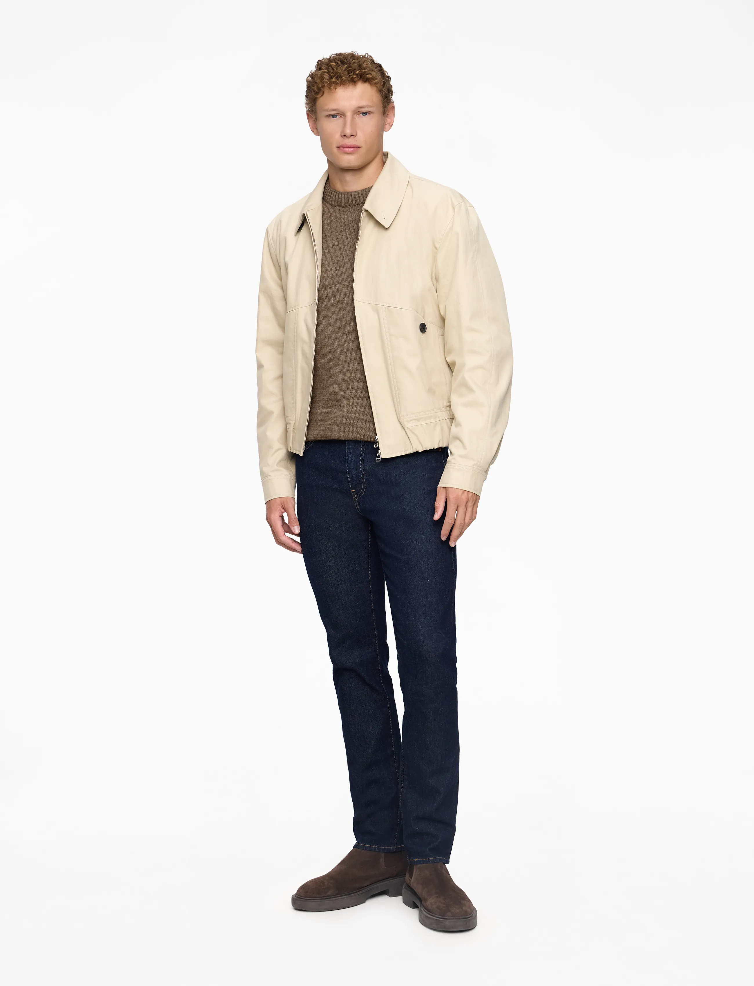 Bruun & Stengade - BS Thorstein Regular Fit Knitwear - rundhalsad - brown - 2