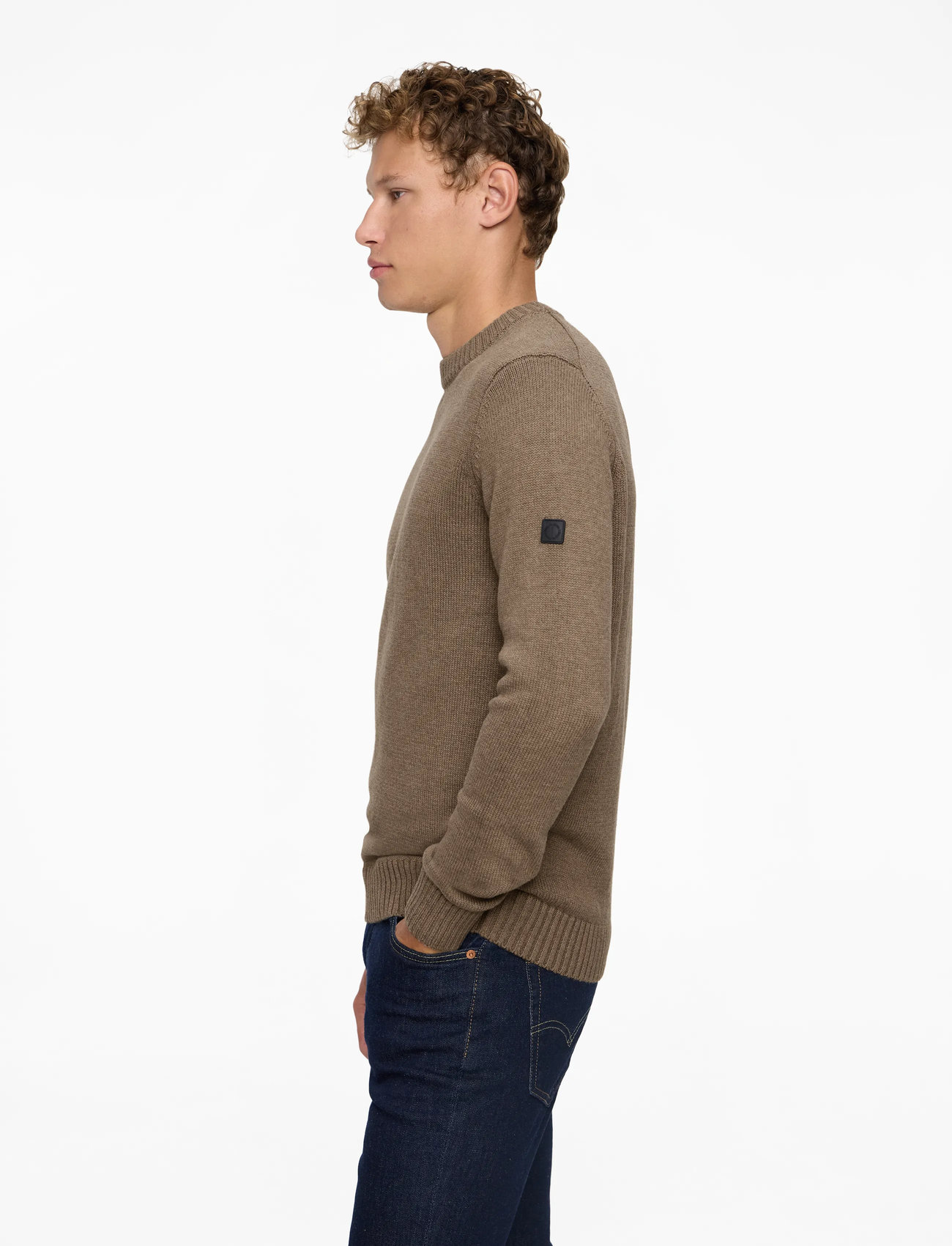 Bruun & Stengade - BS Thorstein Regular Fit Knitwear - round necks - brown - 3