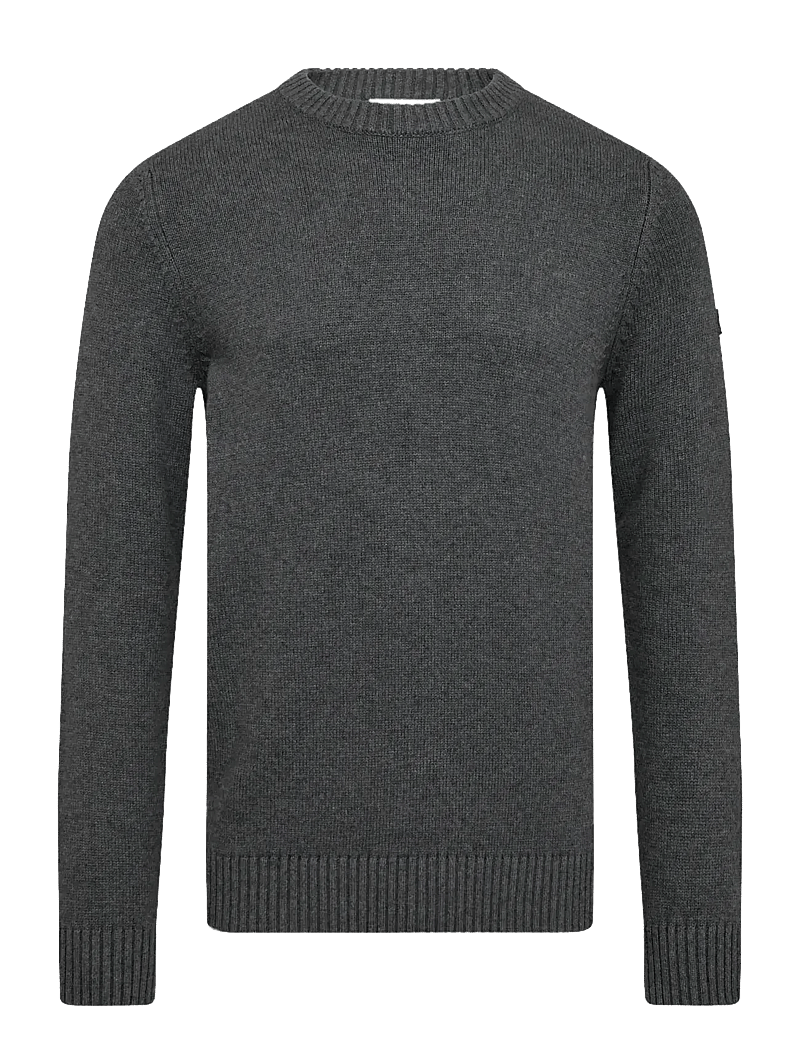 Bruun & Stengade - BS Thorstein Regular Fit Knitwear - rundhalsad - grey - 1