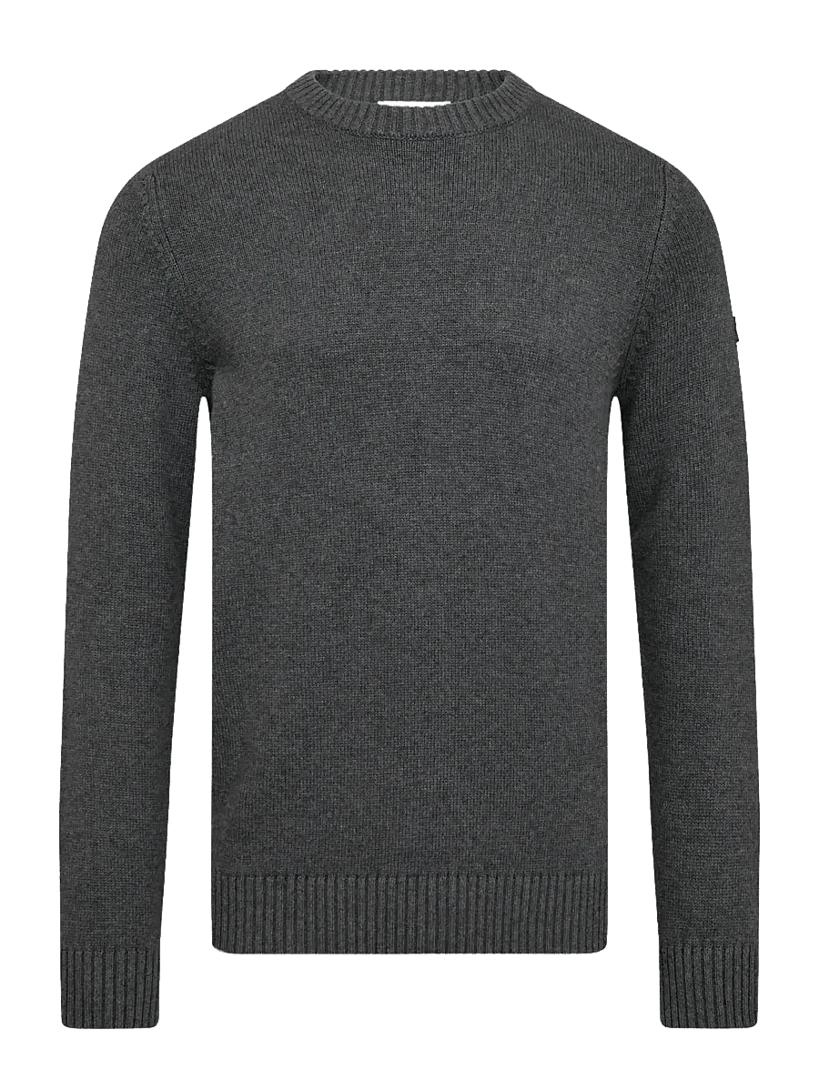 Bruun & Stengade - BS Thorstein Regular Fit Knitwear - rundhals - grey - 1