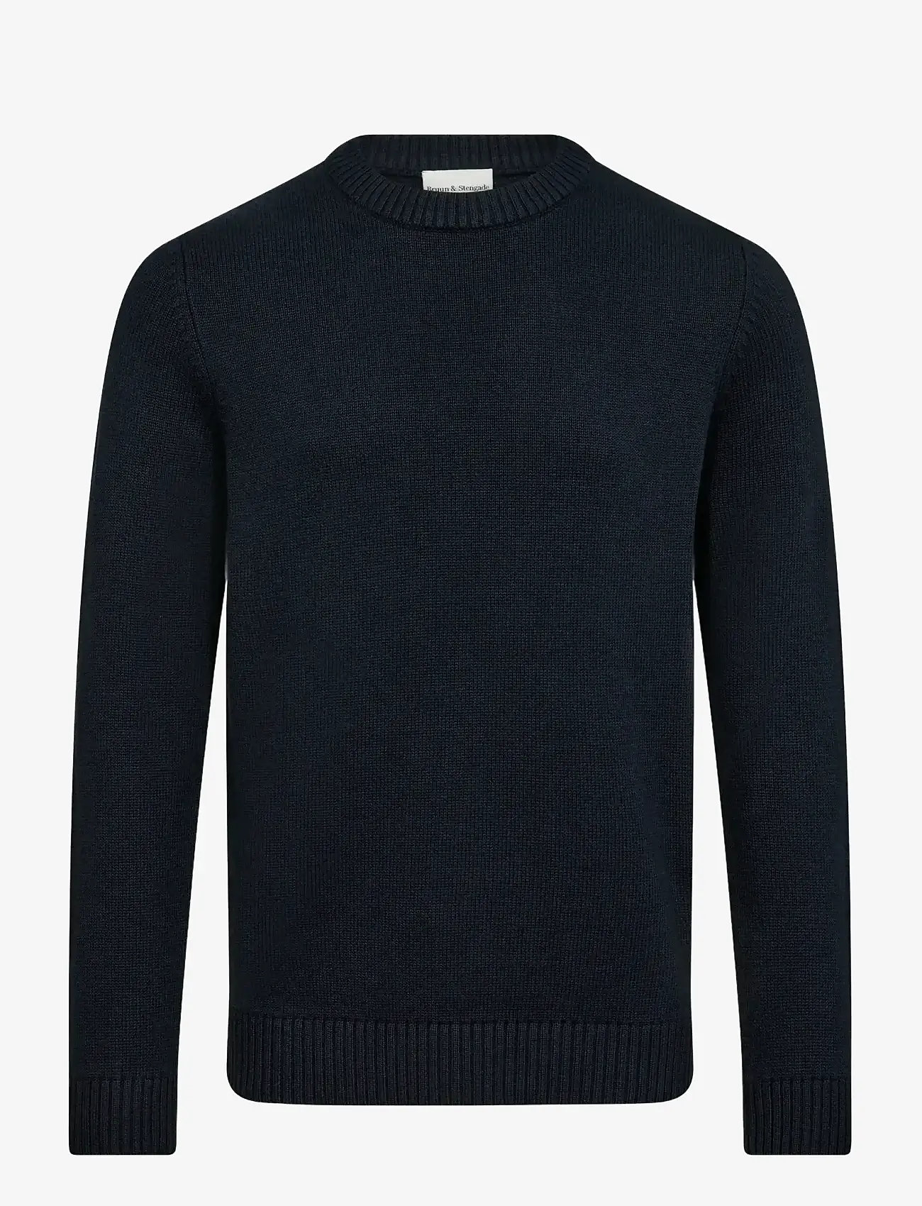 Bruun & Stengade - BS Thorstein Regular Fit Knitwear - rundhalsad - navy - 1