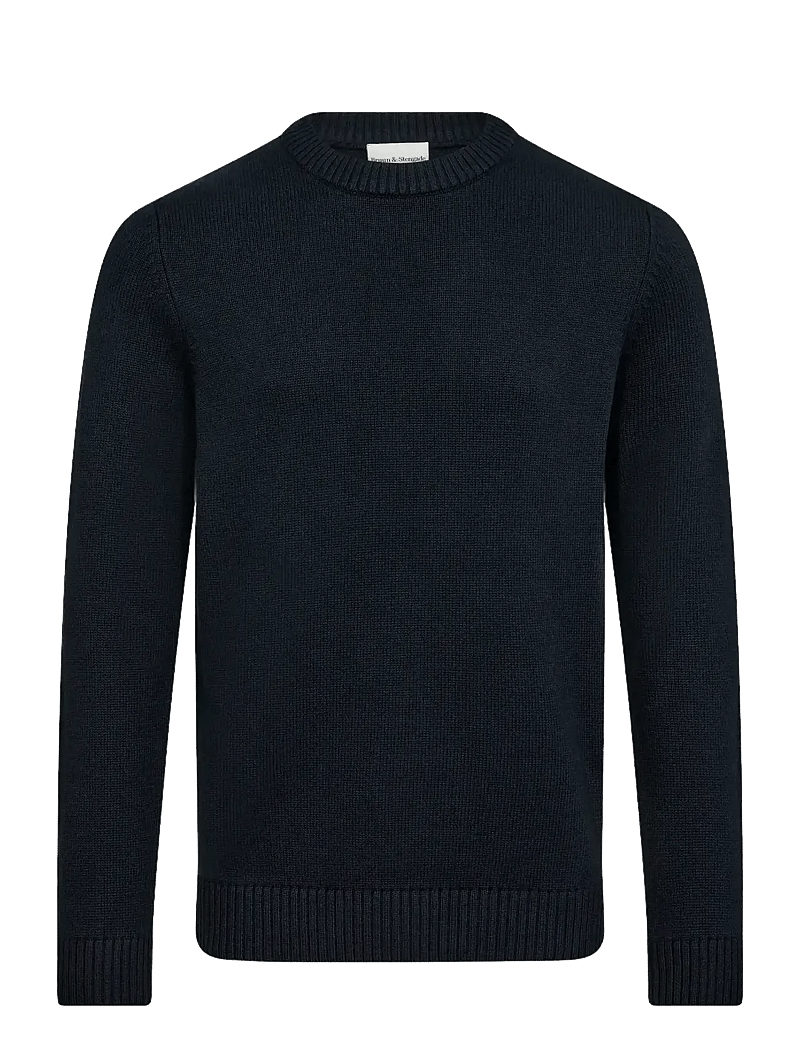 Bruun & Stengade - BS Thorstein Regular Fit Knitwear - rundhalsad - navy - 1