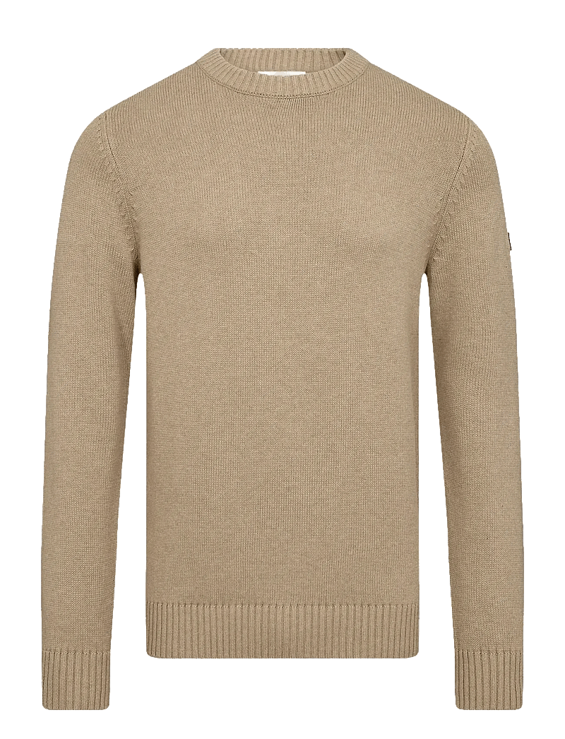 Bruun & Stengade - BS Thorstein Regular Fit Knitwear - rund hals - sand - 1