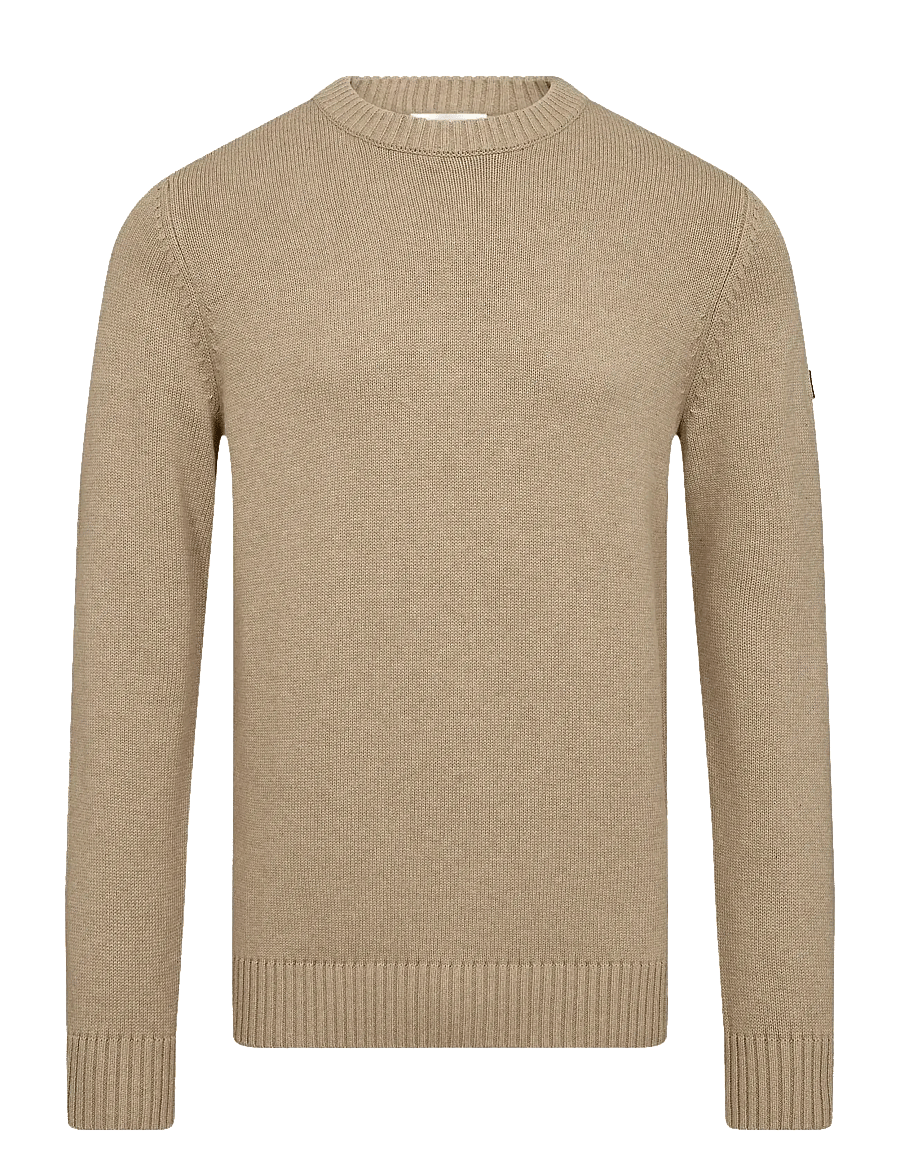 Bruun & Stengade - BS Thorstein Regular Fit Knitwear - rundhals - sand - 1