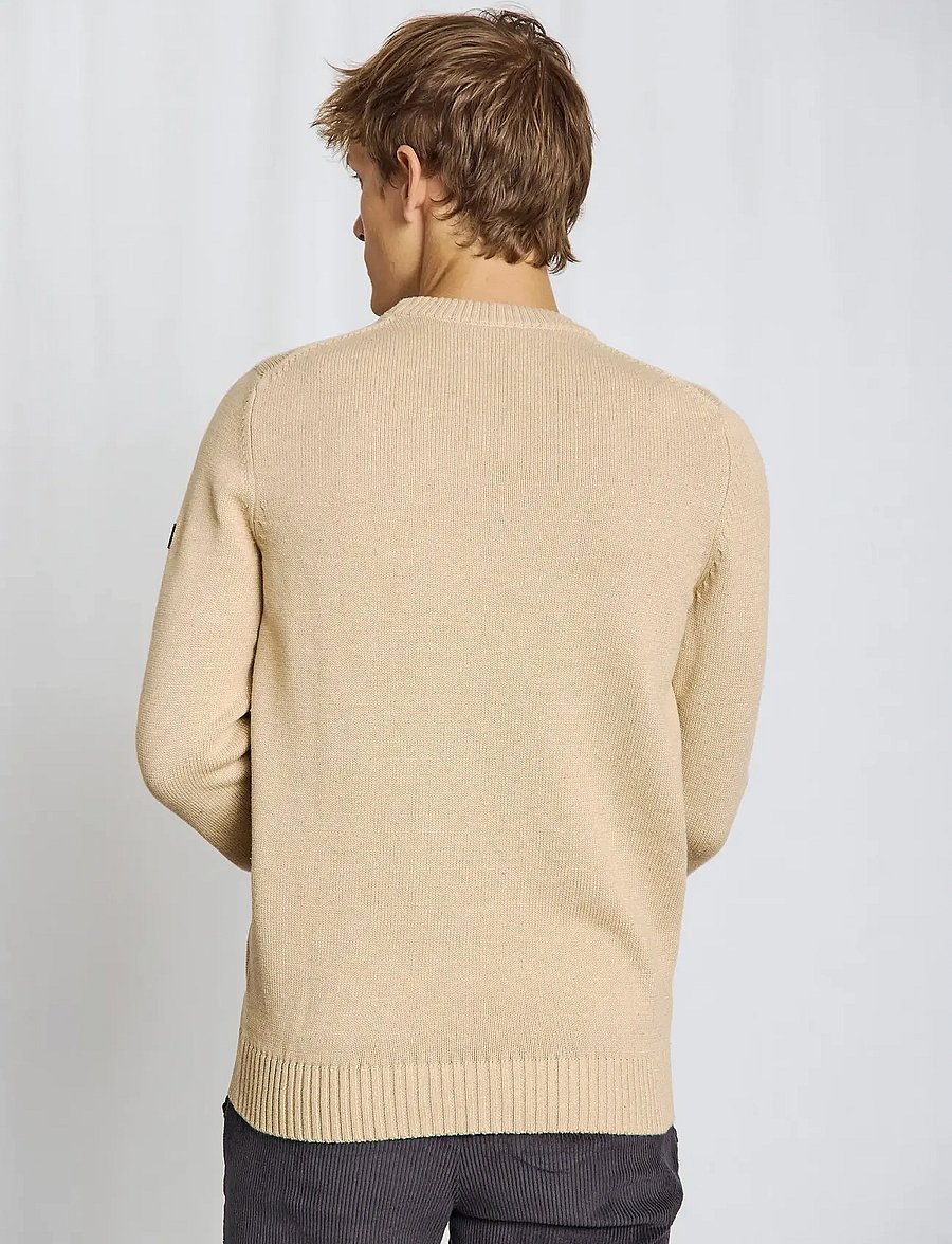 Bruun & Stengade - BS Thorstein Regular Fit Knitwear - rundhals - sand - 0