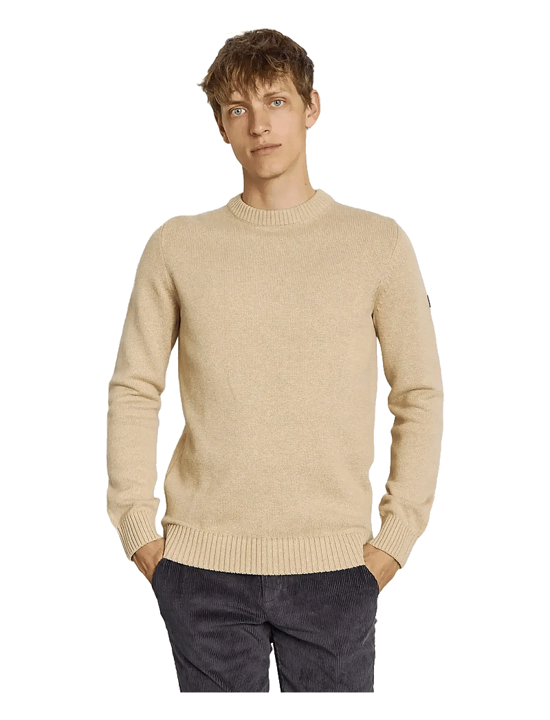 Bruun & Stengade - BS Thorstein Regular Fit Knitwear - rund hals - sand - 3