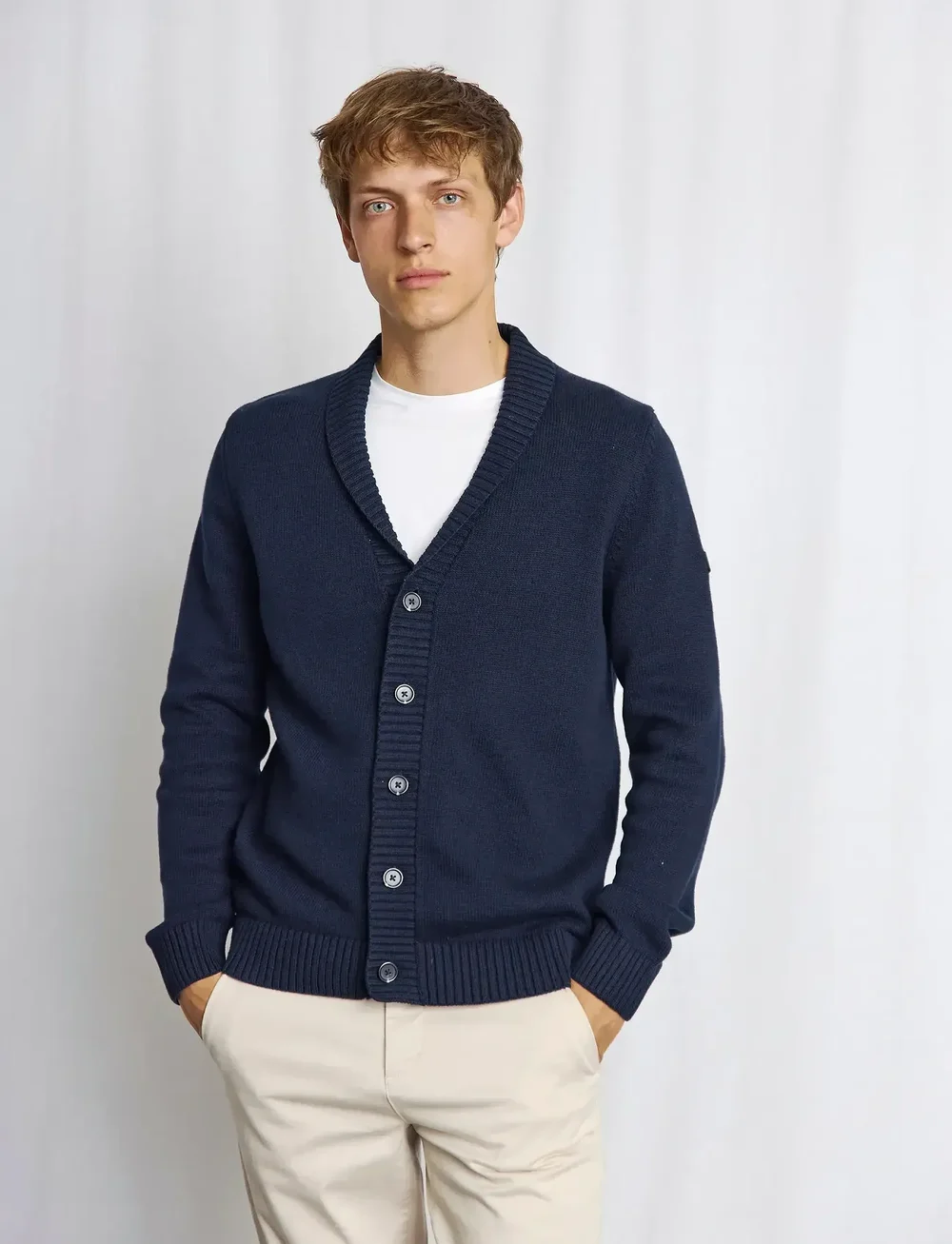 Bruun & Stengade - BS Bjarte Regular Fit Knitwear - cardigans - navy - 5