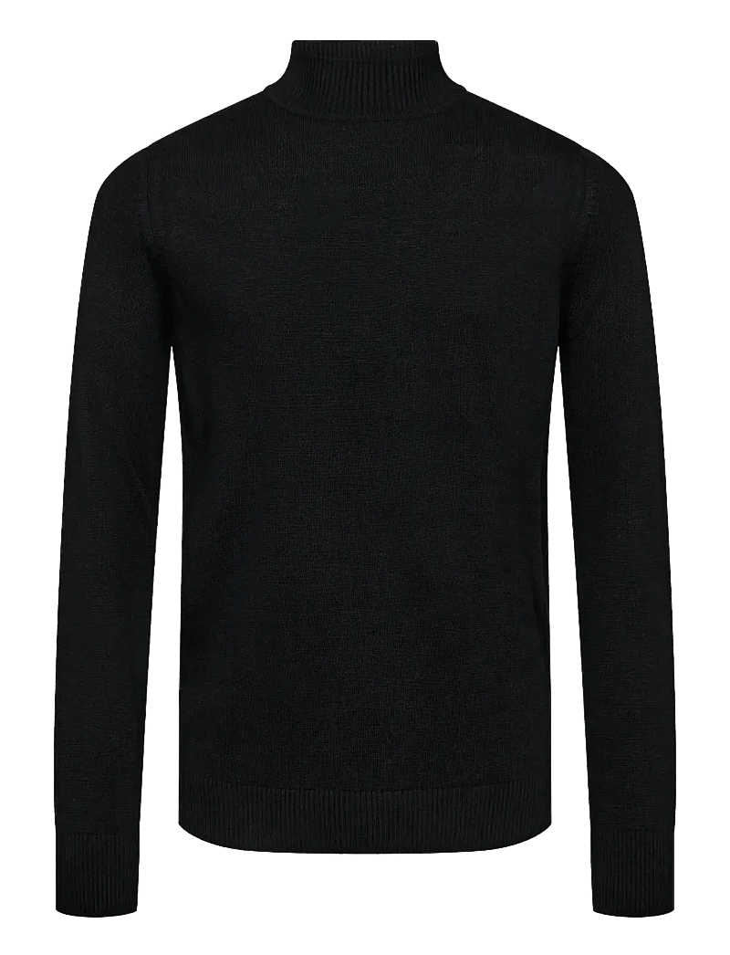 Bruun & Stengade - BS Froder Regular Fit Knitwear - rollkragen - black - 2
