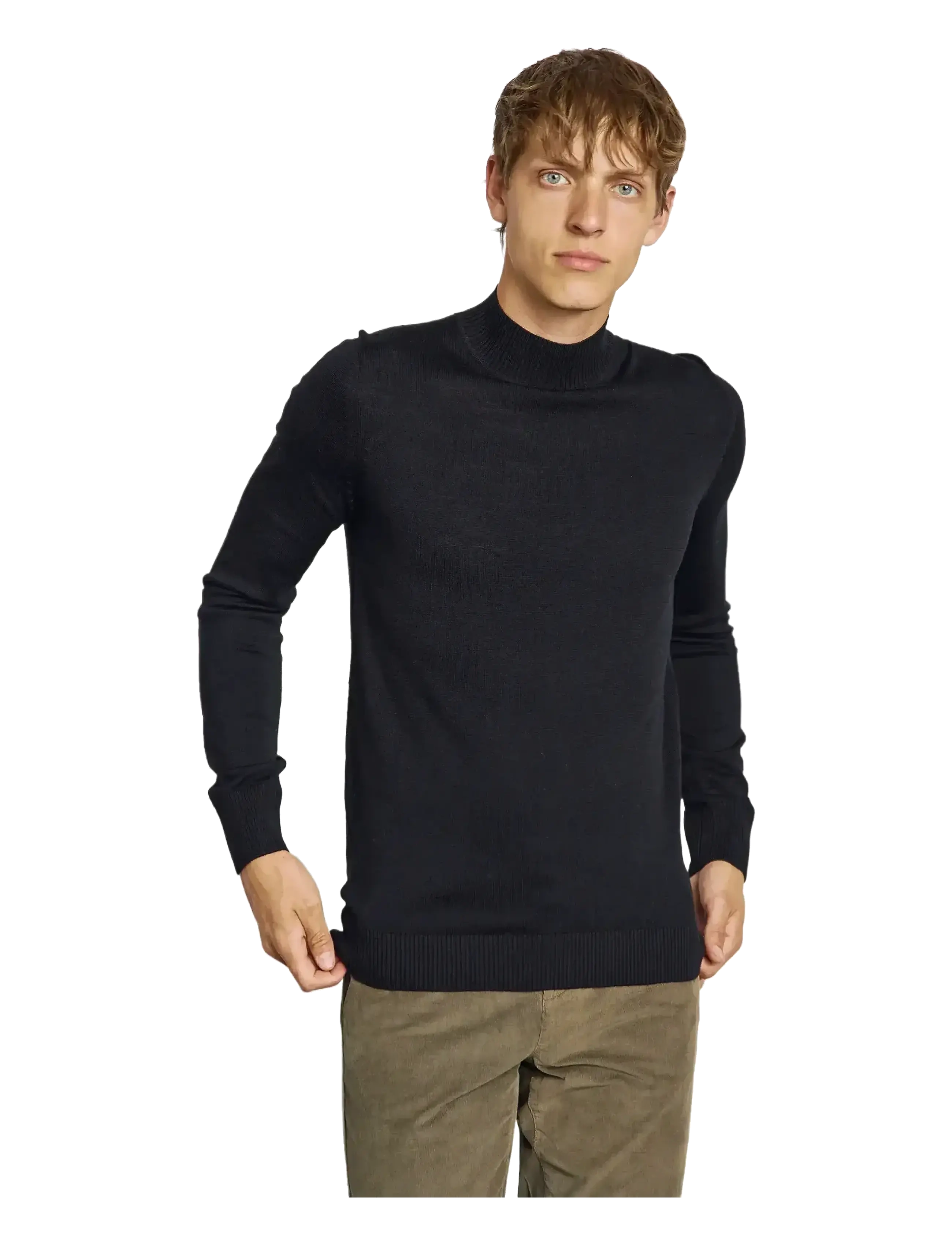 Bruun & Stengade - BS Froder Regular Fit Knitwear - rullekraver - black - 3