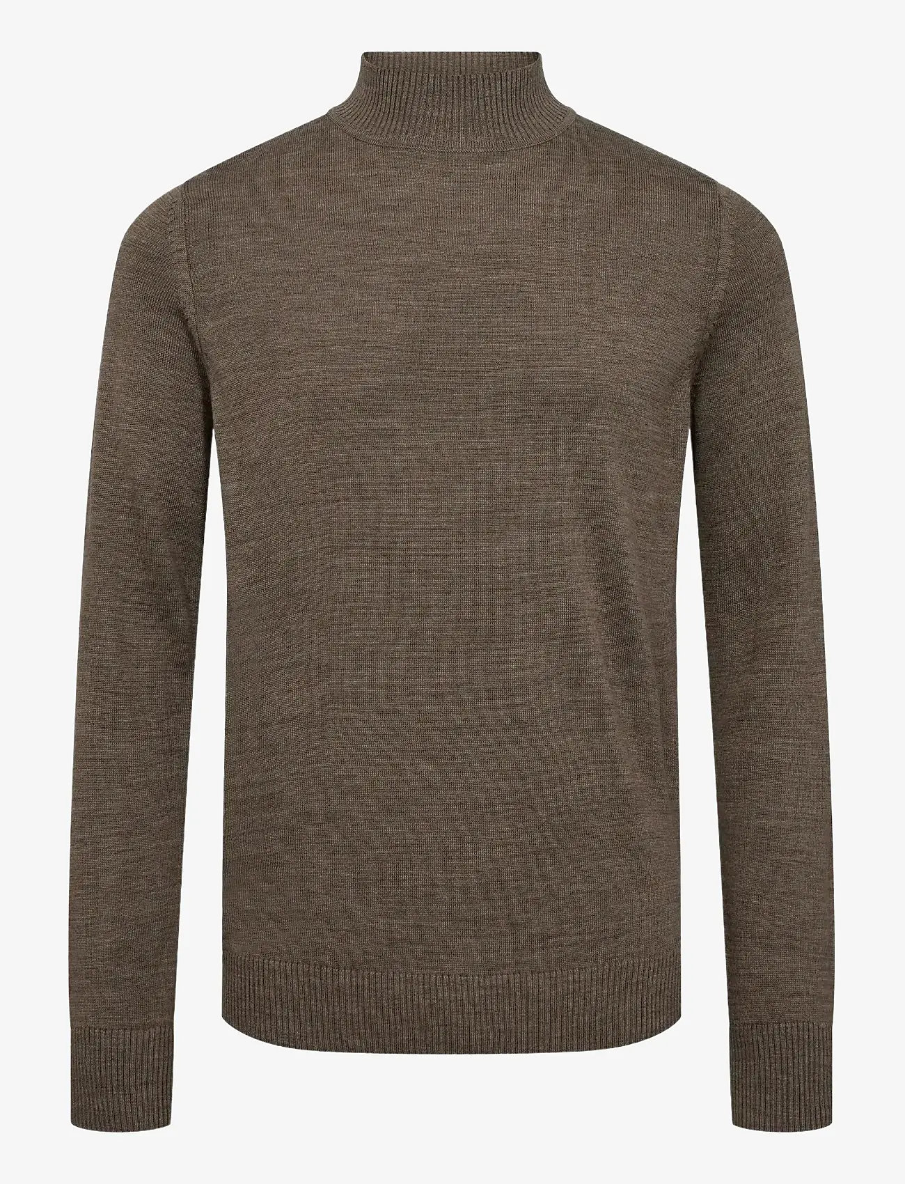 Bruun & Stengade - BS Froder Regular Fit Knitwear - rullekraver - brown - 0