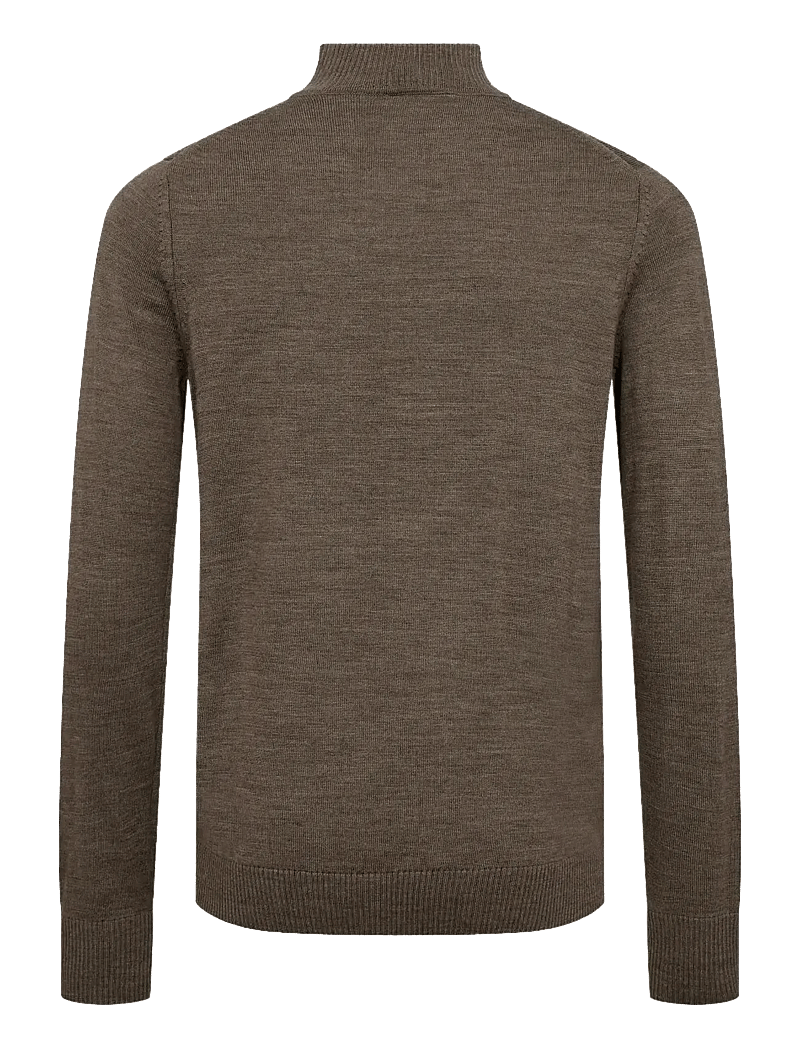 Bruun & Stengade - BS Froder Regular Fit Knitwear - rullekraver - brown - 1